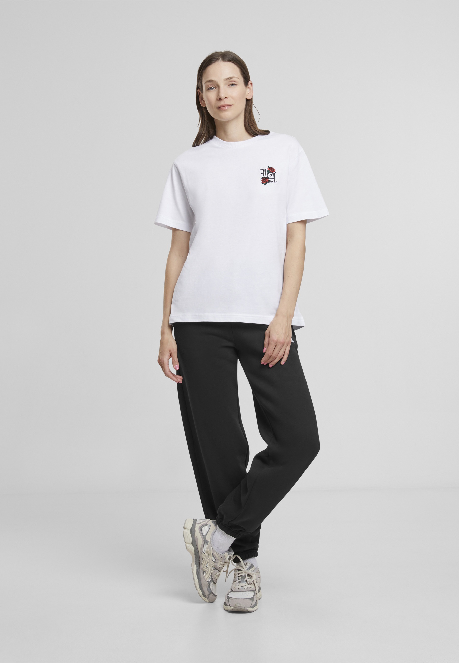 Miss Tee T-Shirt »Miss Tee Los Angeles Roses EMB Tee« 1 Stk.