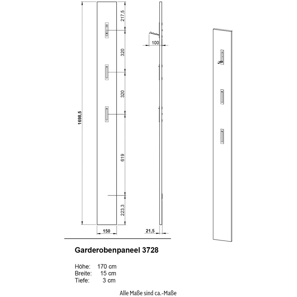 GERMANIA Garderoben-Set »GW-Utah«, (Set, 3 St.)