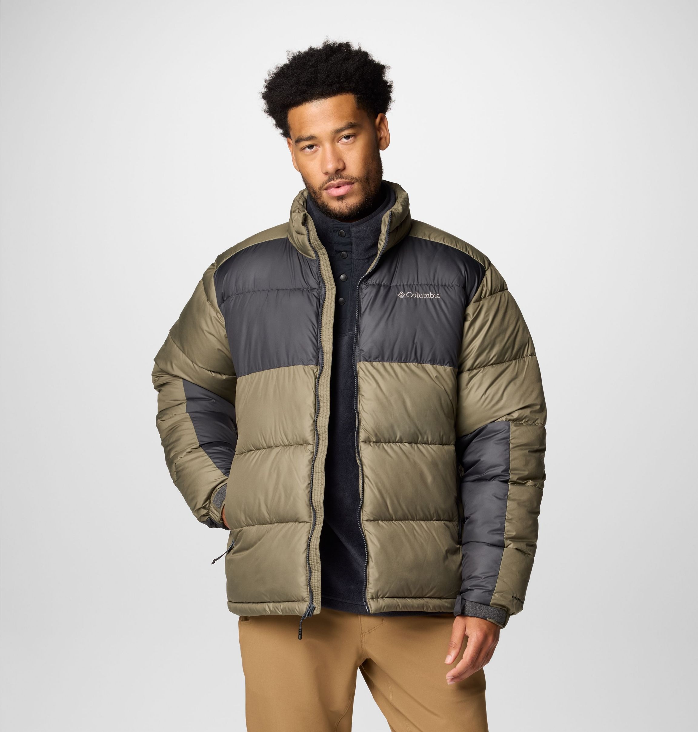 Columbia Winterjacke "PIKE LAKE II JACKET" mit Reißverschluss, aus Polyester, gerader Abschluss, normale Länge