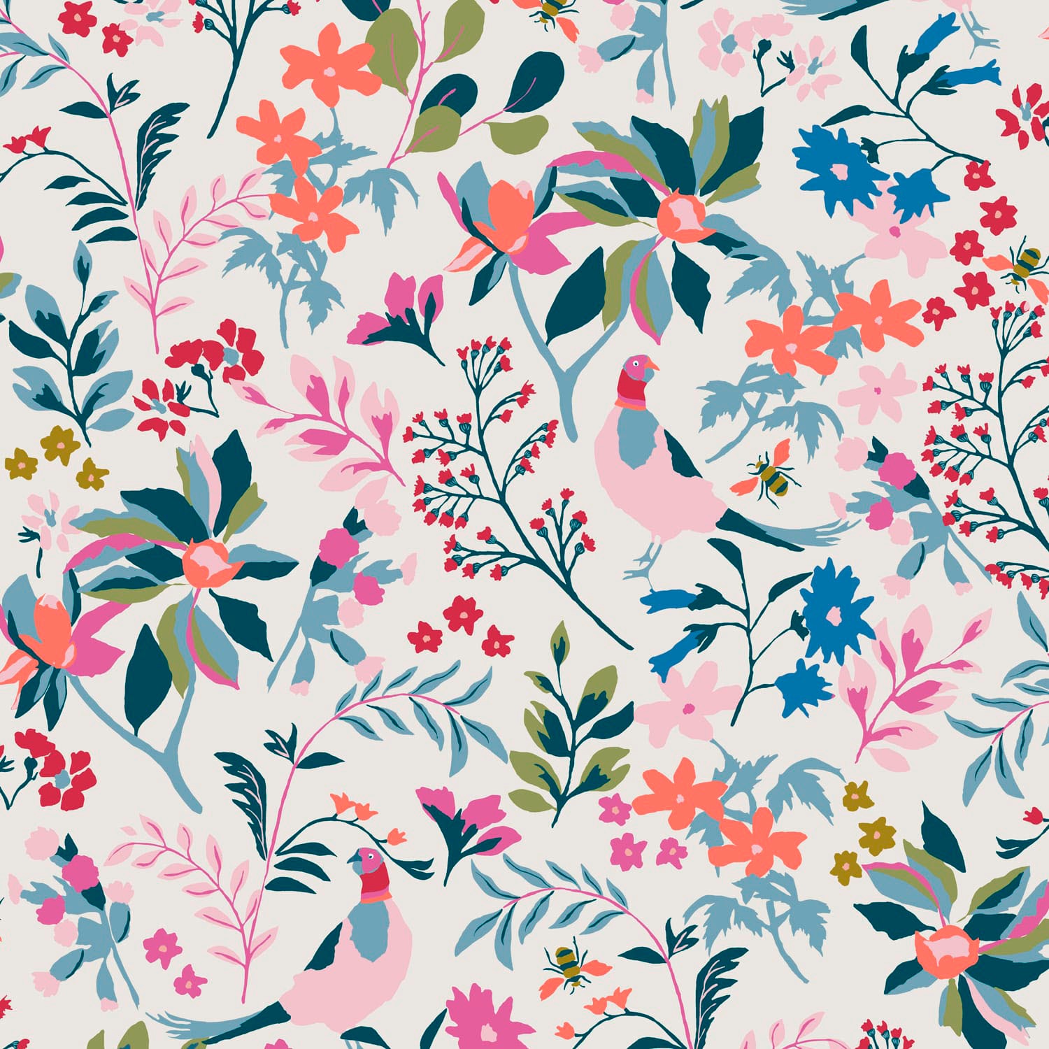 Joules Vliestapete "Fields Edge Floral" floral glatt floral