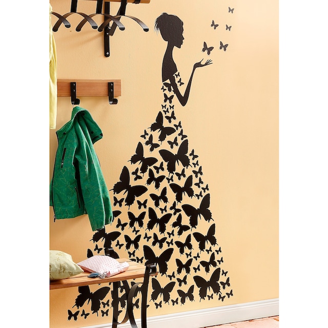 Wall-Art Wandtattoo »Schmetterlingsfrau« bestellen | BAUR
