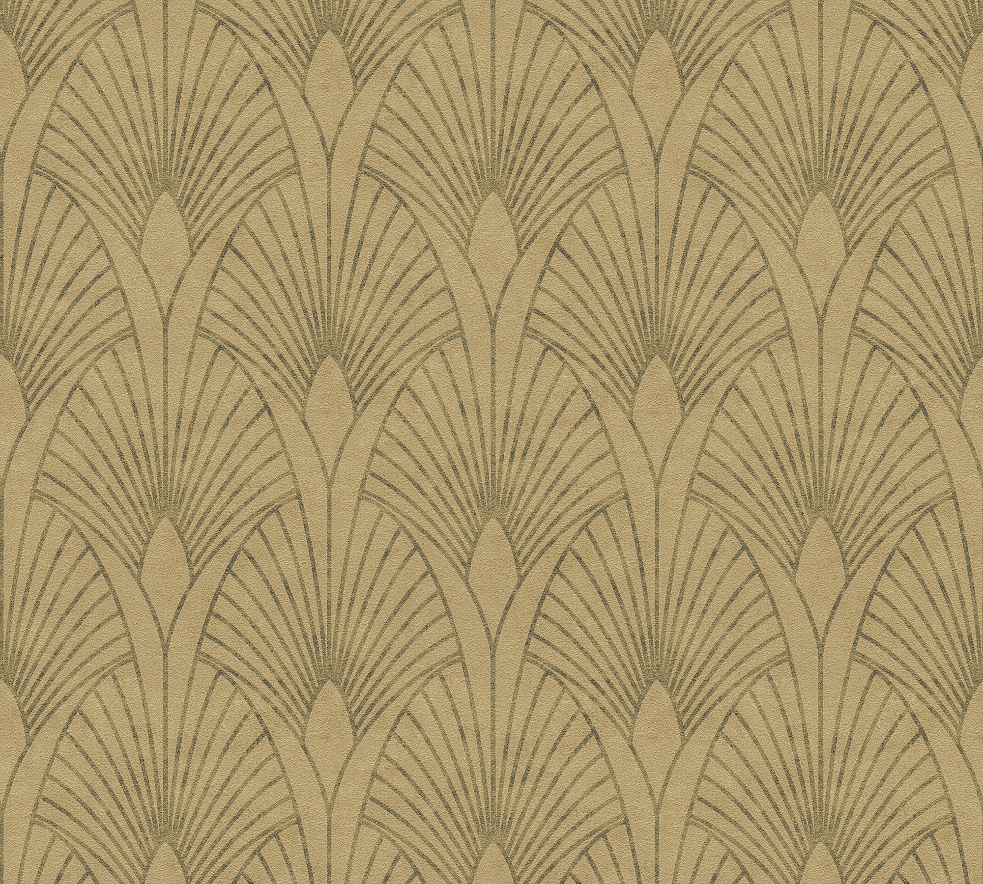 living walls "New Walls 50s Glam Art Deco Optik" Barock gemustert ornamental leicht strukturiert Tapete Art Deco Tapeten Wohnzimmer Schlafzimmer Küche Flur Design Büro