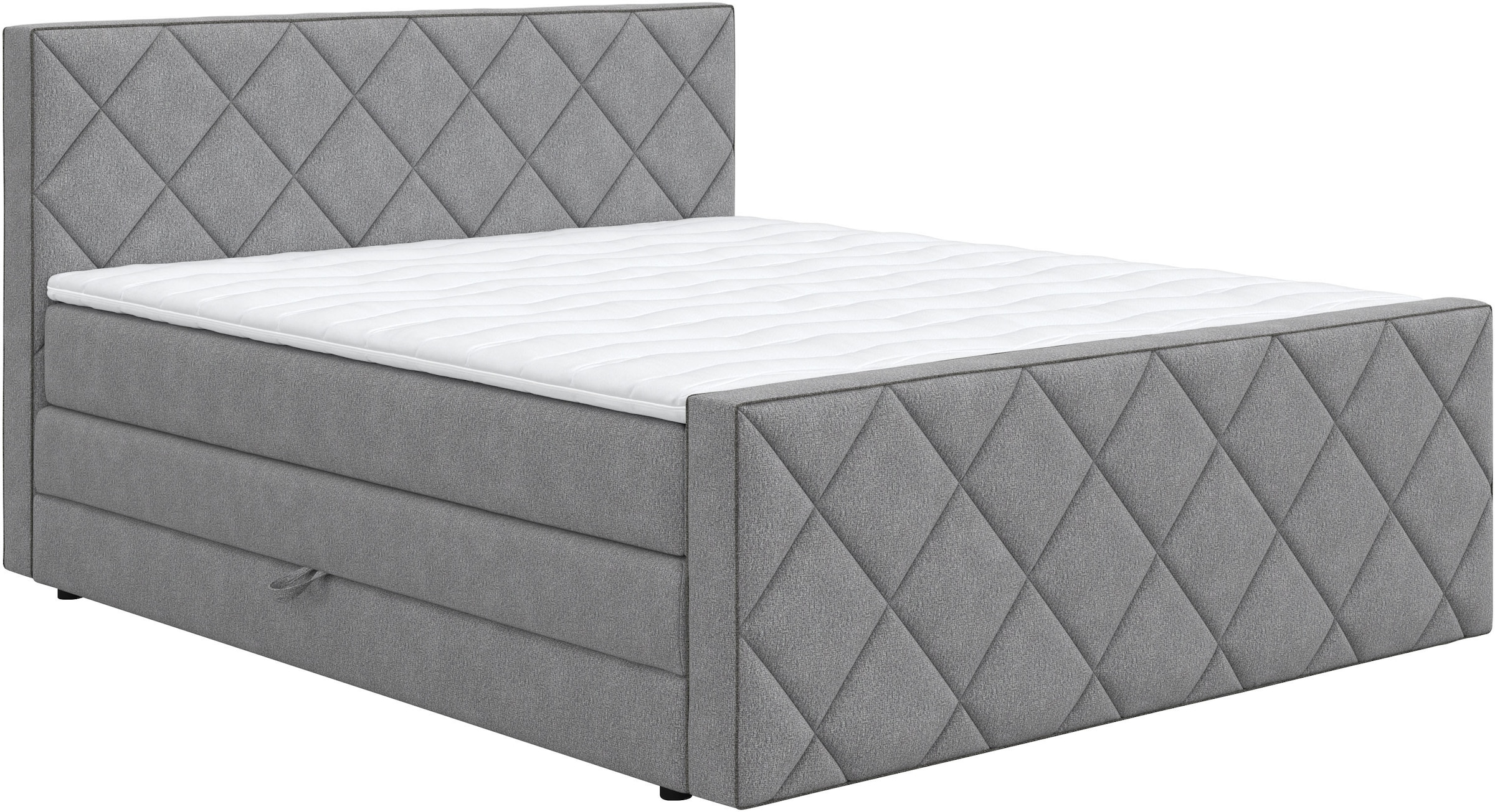 COTTA Boxspringbett »Tower inkl. Bettkasten, mit Keder in abgesetzter Farbe« in verschiedenen Breiten, Härtegraden und Farben erhältlich