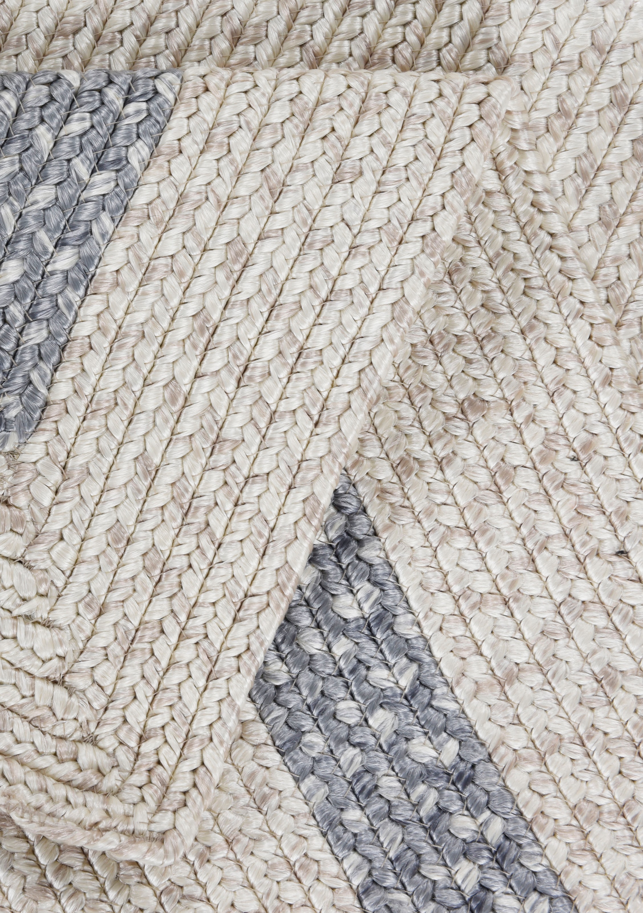 Gino Falcone Teppich »Benito« rechteckig 6 mm Höhe Flachgewebe, Uni Farben, mit Bordüre, In- und Outdoor geeignet
