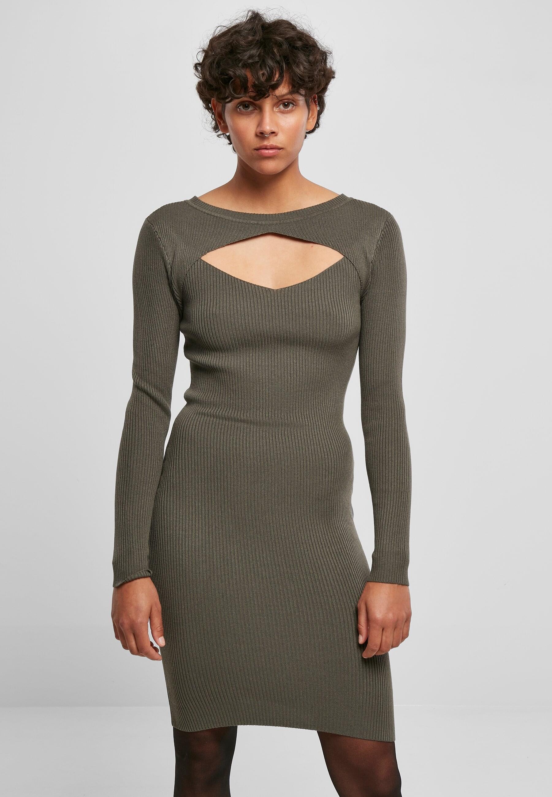 URBAN CLASSICS Shirtkleid »Urban Classics Damen Ladies Cut Out Dress«, (1 tlg.)