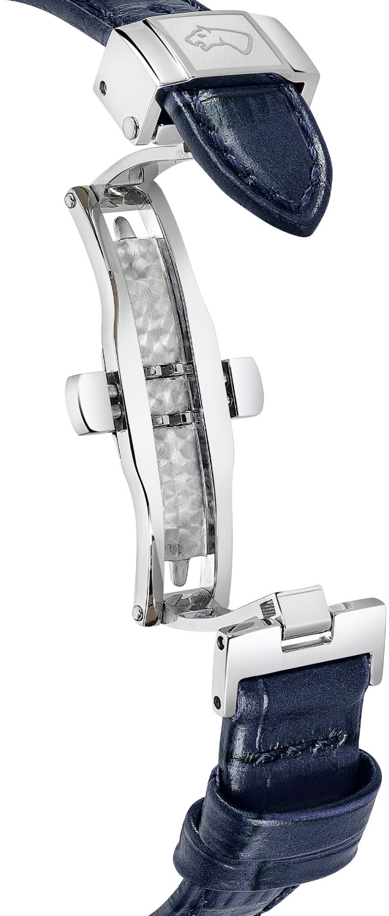 Jaguar Quarzuhr »Essentia«, Armbanduhr, Damenuhr, Swiss Made, Lederarmband, Saphirglas,Datum
