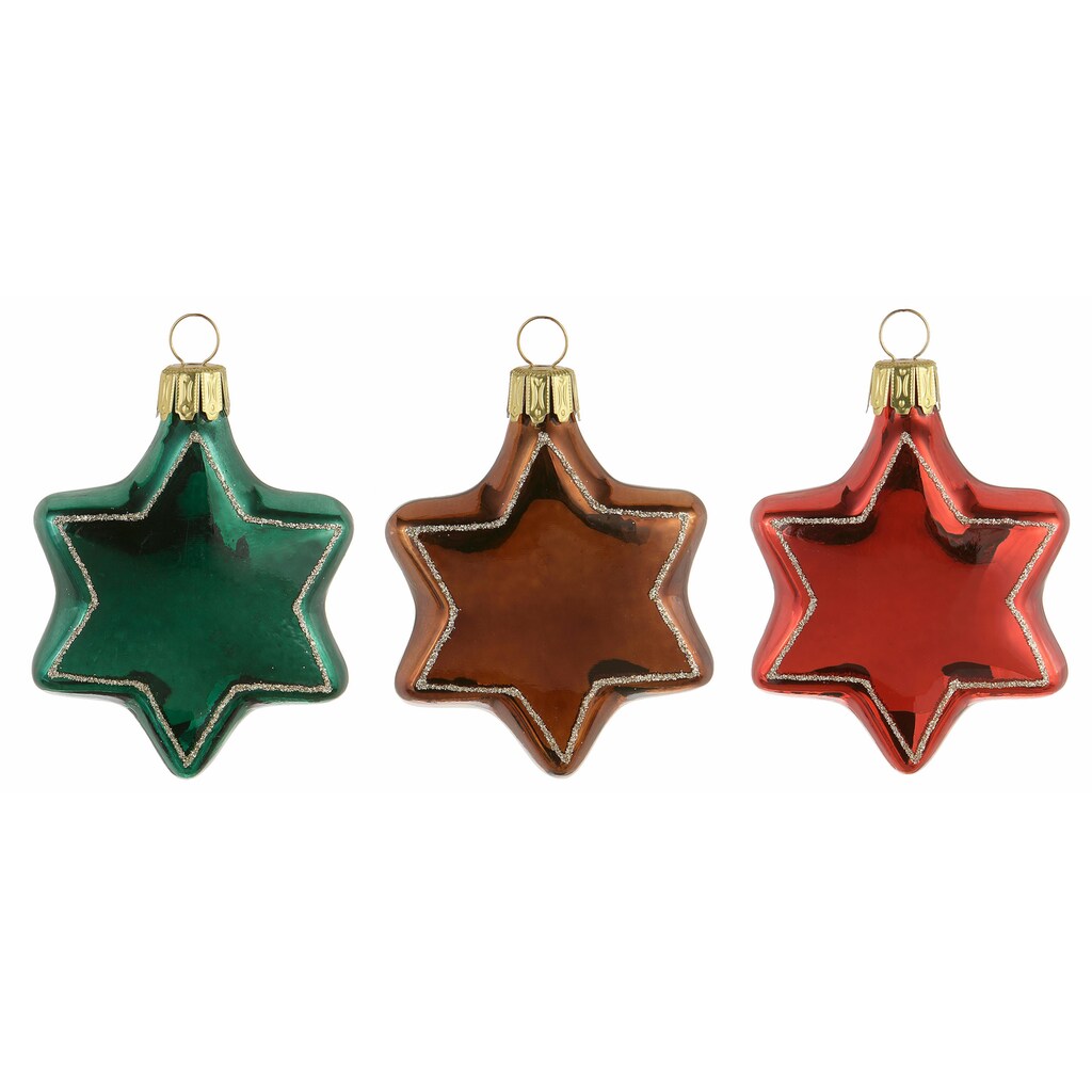 Thüringer Glasdesign Christbaumschmuck »Lieblingsstücke, Weihnachtsdeko, Christbaumschmuck«, (Set, 3 tlg.)