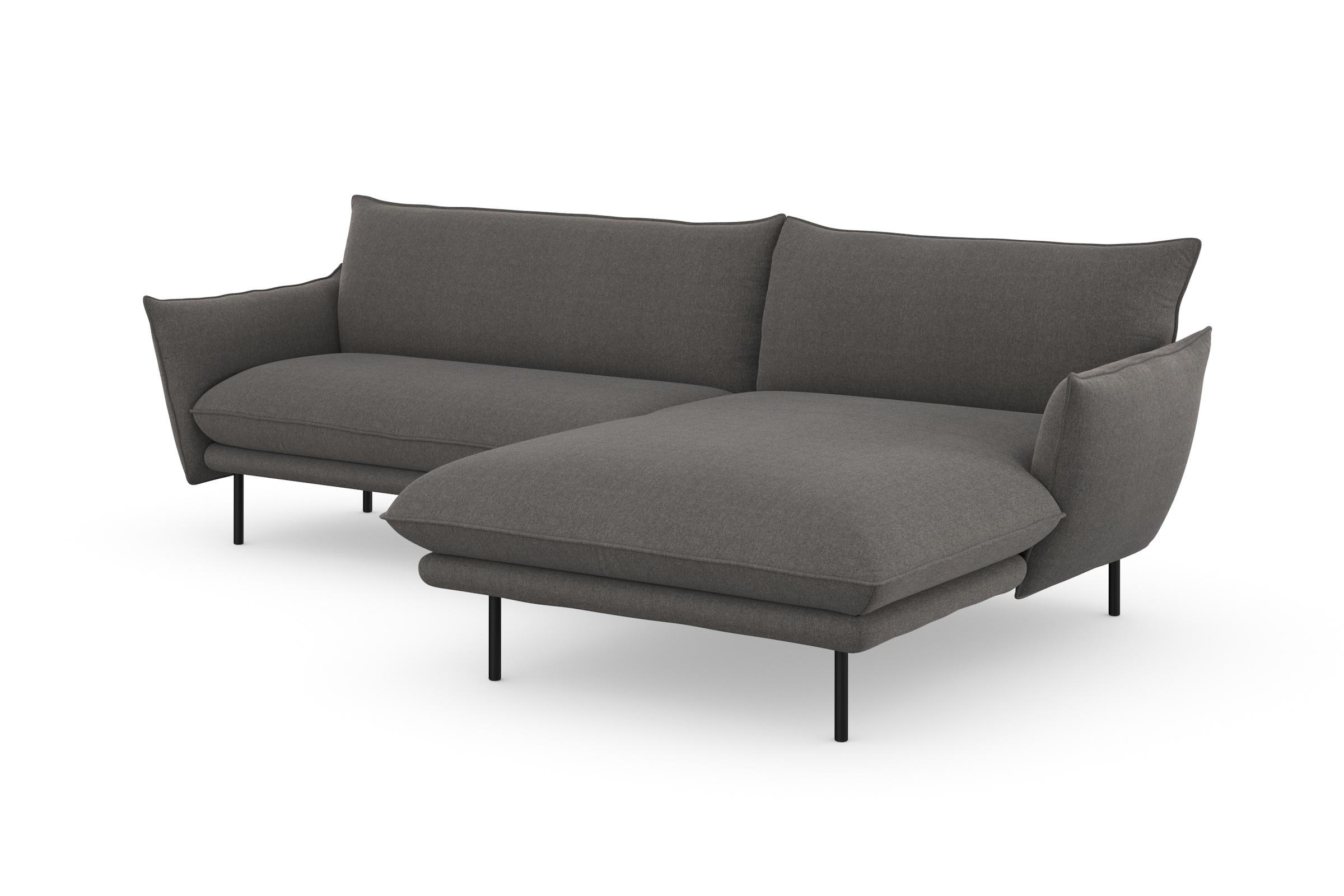 andas Ecksofa »Stine L-Form«, Besonderes Design durch Kissenoptik und Keder, by Morten Georgsen