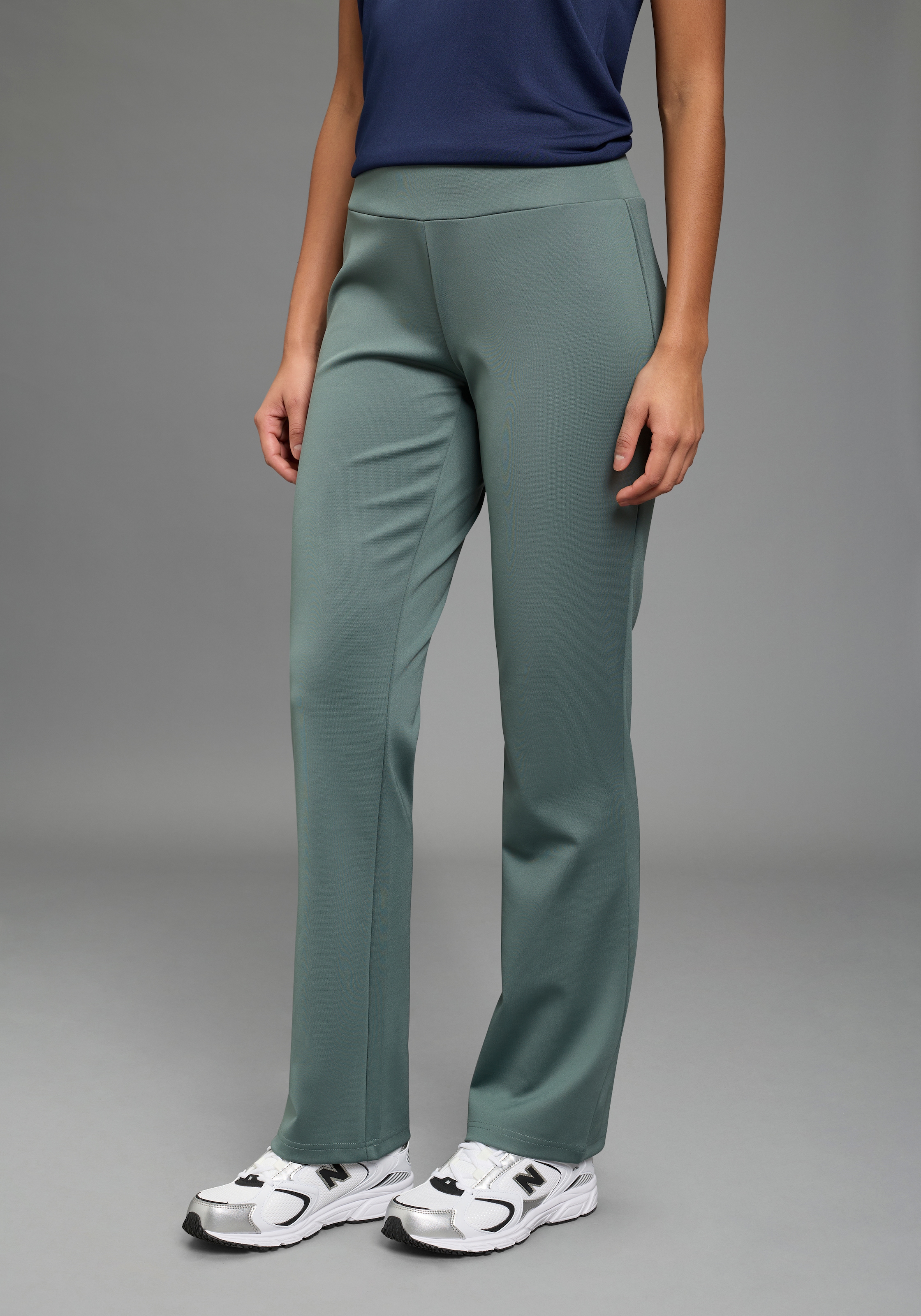 Laura Scott Jerseyhose "BOOTCUT" aus Polyester und Elasthan, unifarbene Opt günstig online kaufen