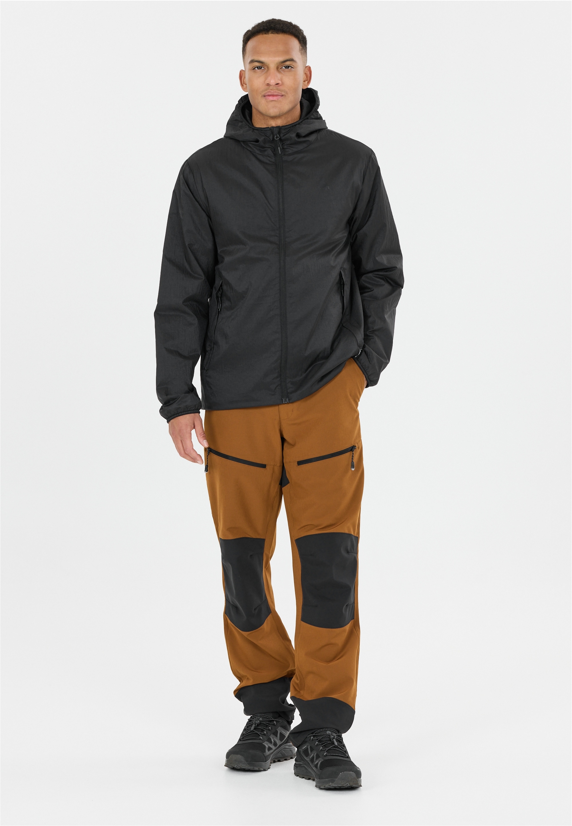 Outdoorjacke WHISTLER "Palu", Herren, Gr. XXL, schwarz, 100% Polyamid, unifarben, normal, hoch geschlossener Ausschnitt, Jacken Outdoorjacke, Bionic Finish