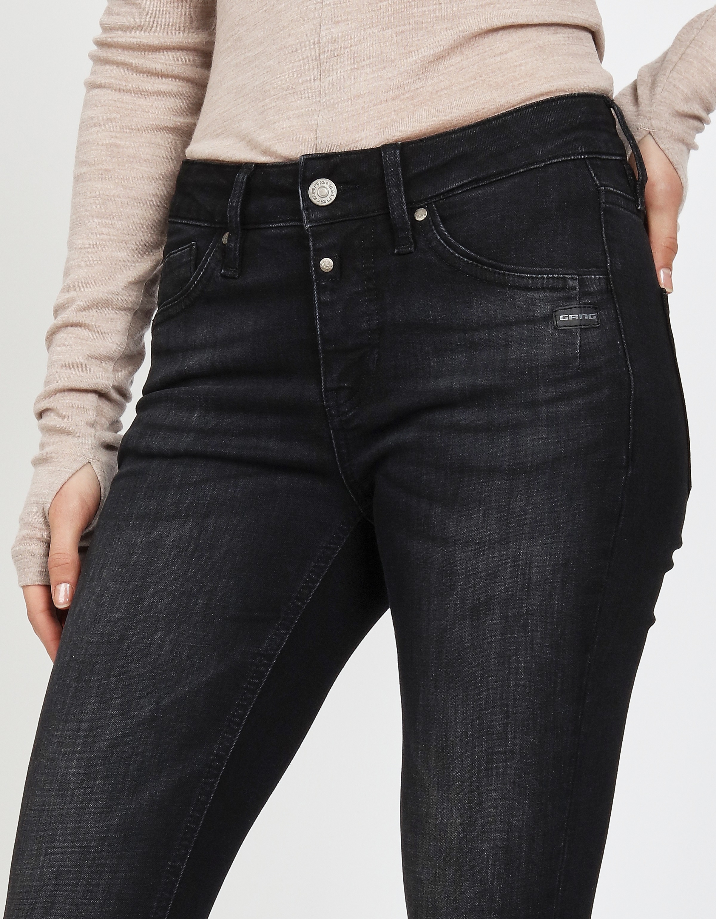 Thumbnail - GANG Skinny-fit-Jeans "94LAYLA" mit Used-Effekten