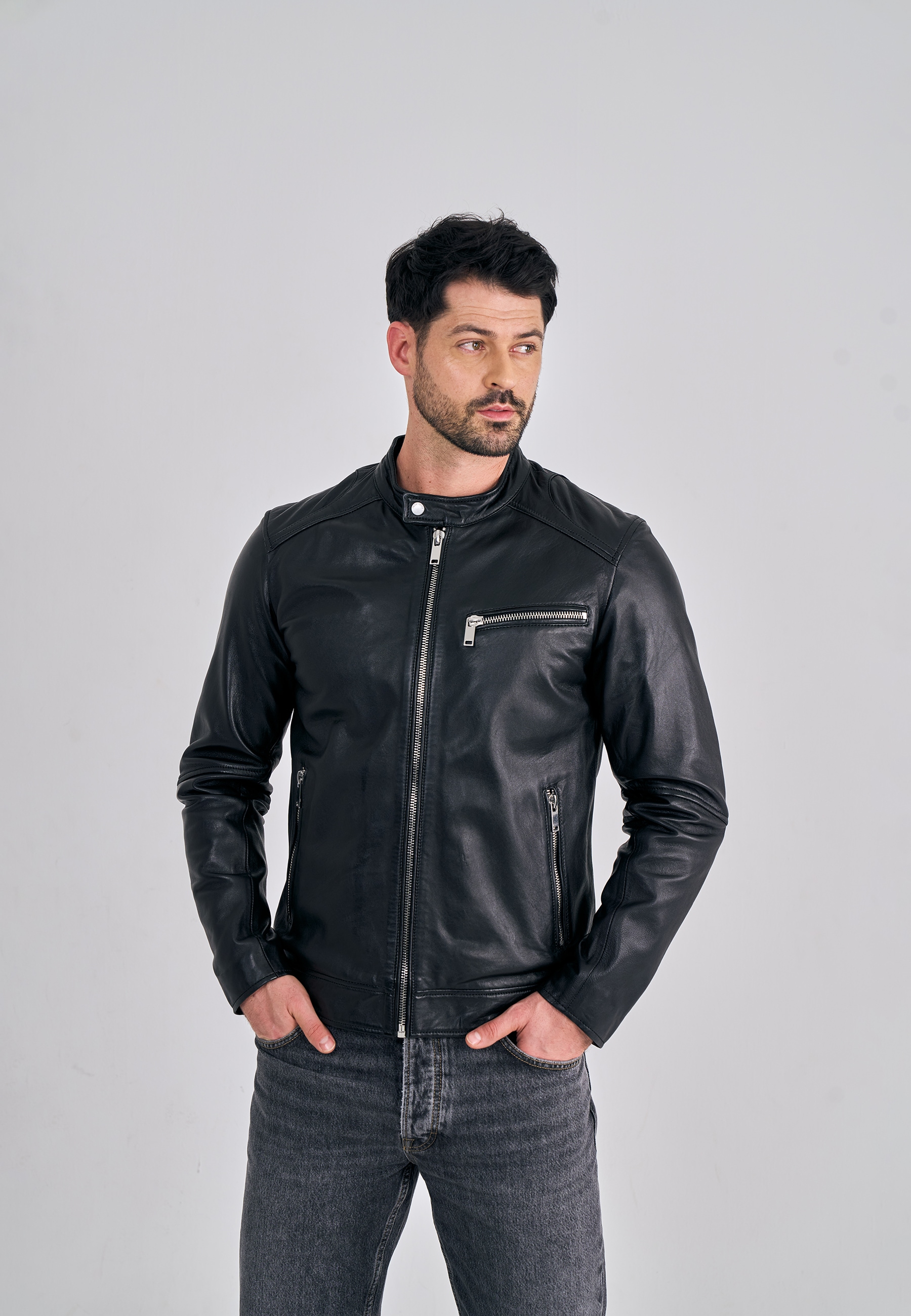 Freaky Nation Lederjacke "Lucky Jim-FN" günstig online kaufen