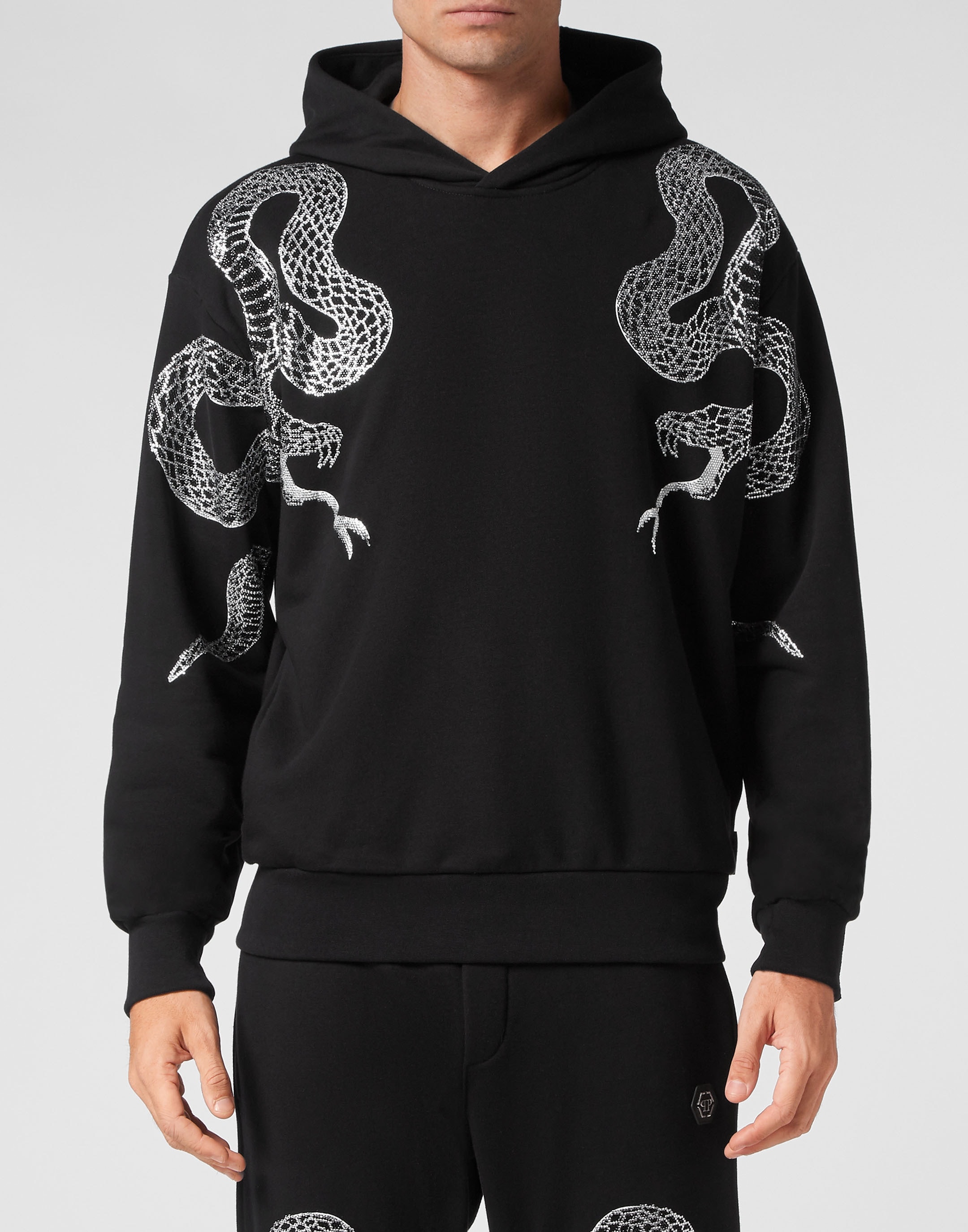 PHILIPP PLEIN Sweatshirt »Snake Mit Schmucksteinen«
