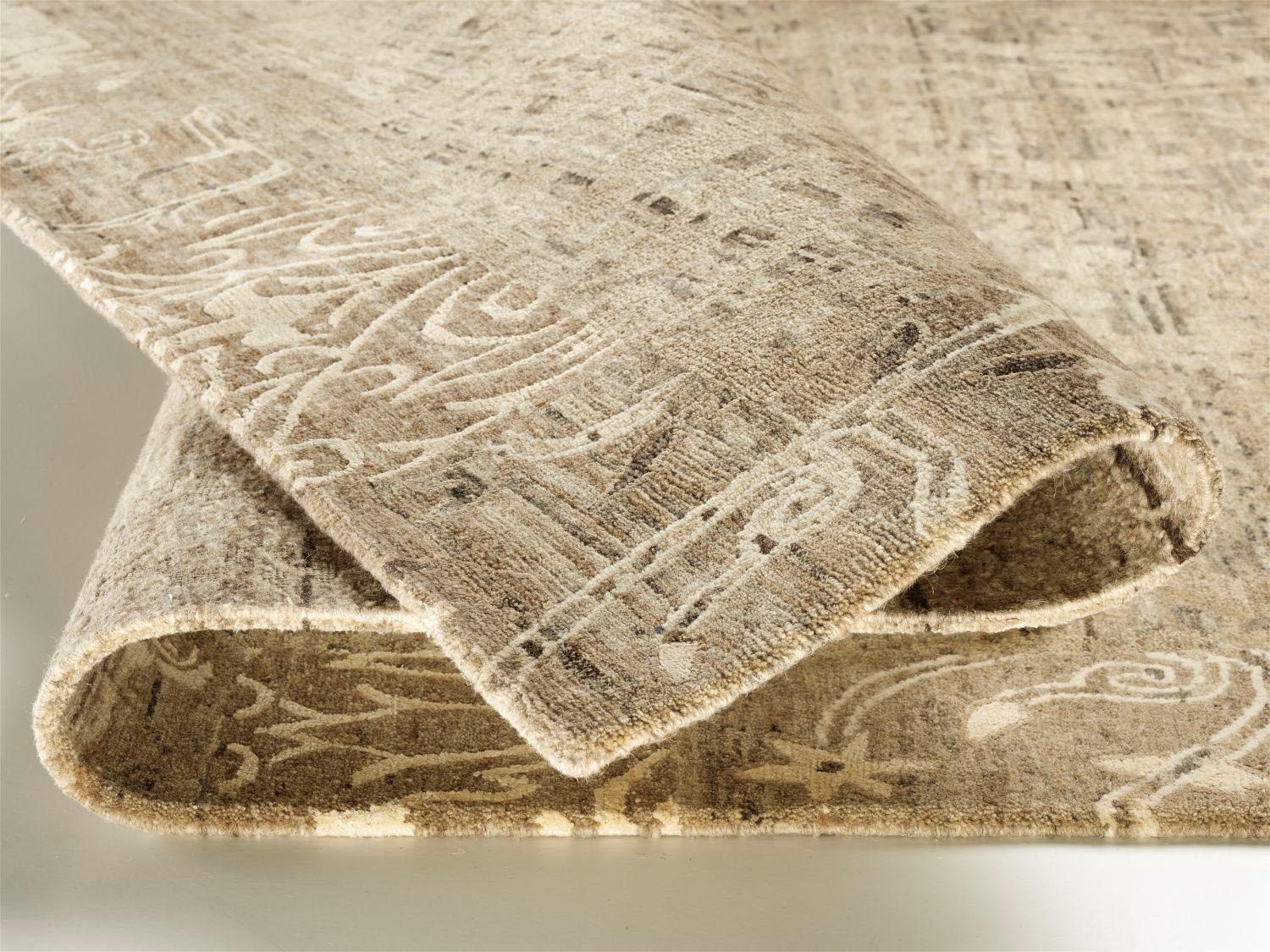 OCI DIE TEPPICHMARKE Teppich "SilkNatini Border" rechteckig 20 mm Höhe hand günstig online kaufen