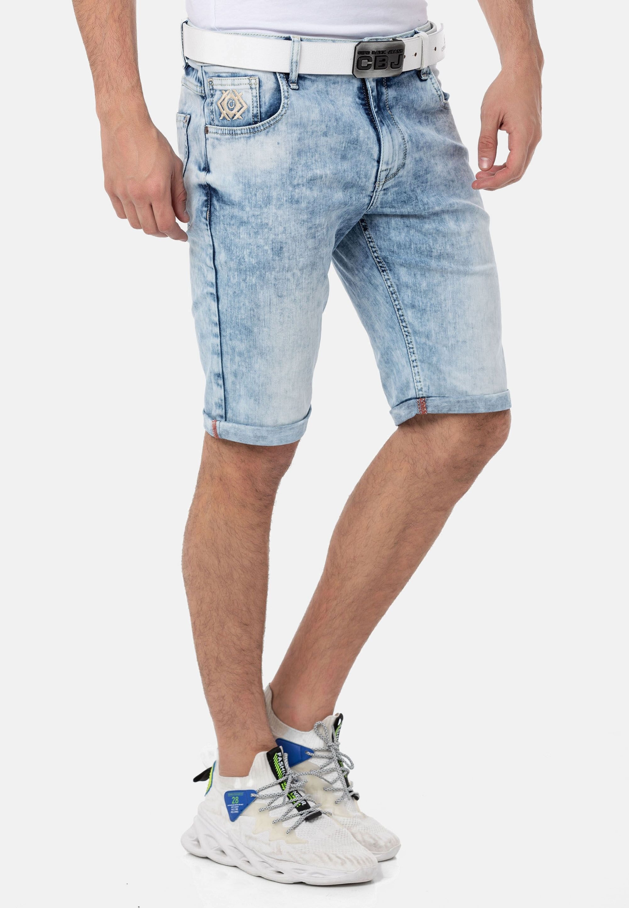 Cipo & Baxx Jeansbermudas »Shorts«, schmal geschnitten