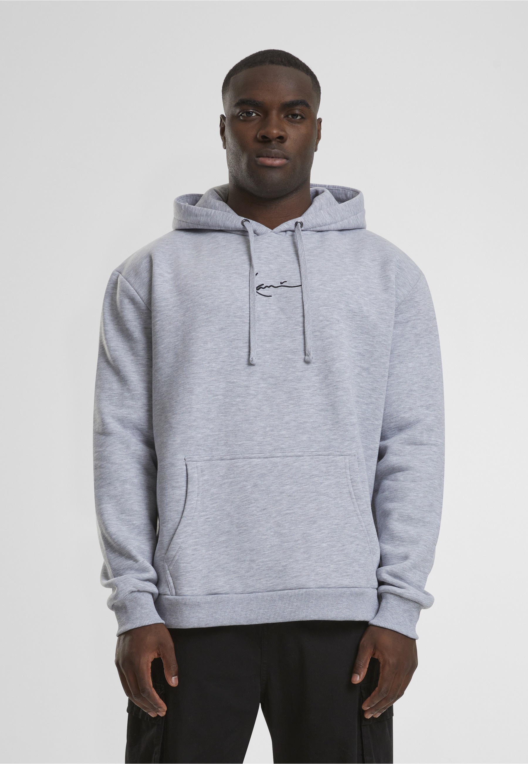 Karl Kani Rundhalspullover »Karl Kani Männer KKMQ32061GRY Small Signature Hoodie ash grey« 1 Stk.