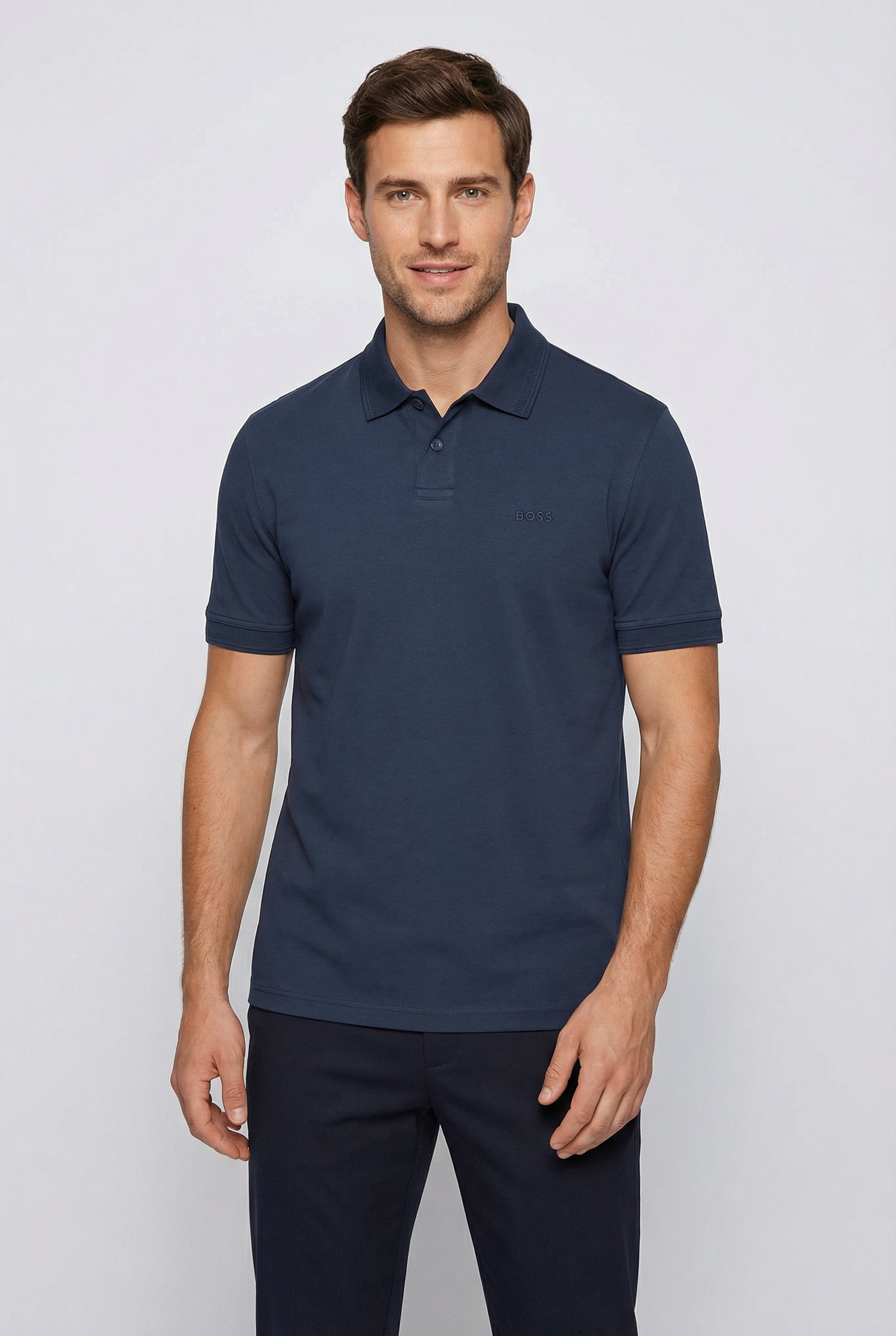 BOSS ORANGE Poloshirt "Pe Interlock" aus Baumwoll-Piqué mit Logo-Print Regu günstig online kaufen