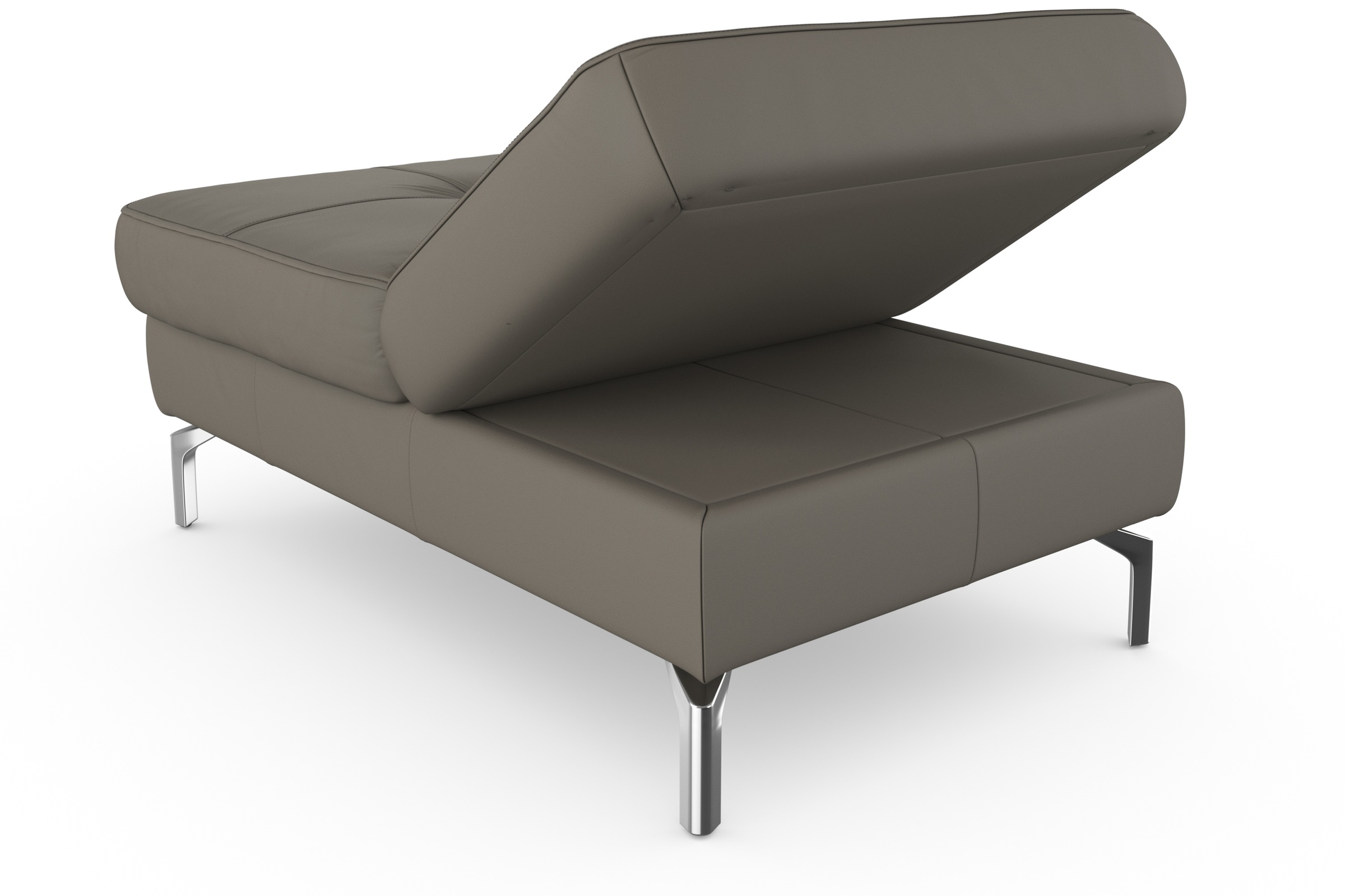 sit&more Hocker »Bendigo«, mit Klappfunktion, Bodenfreiheit 15 cm, wahlweise in 2 Fußfarben