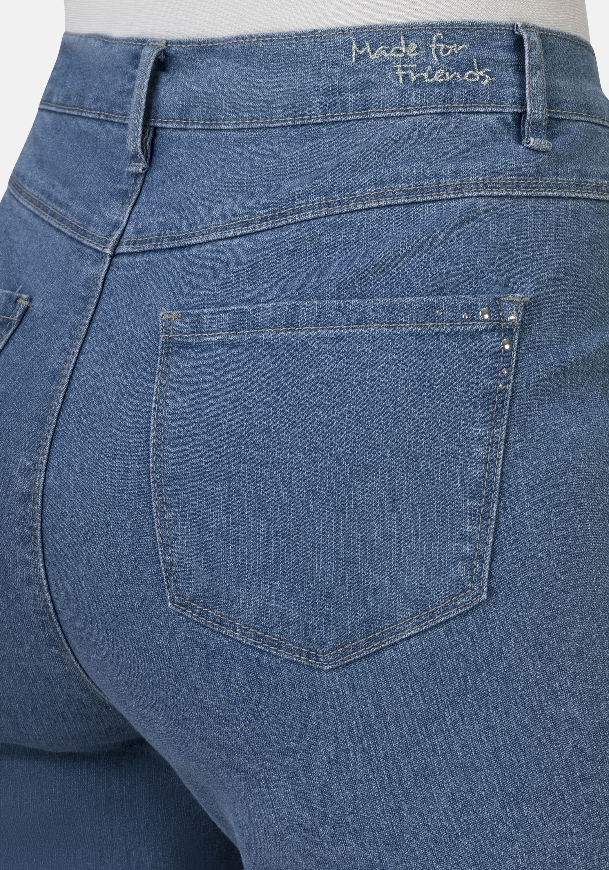 STOOKER WOMEN 5-Pocket-Jeans »Nizza Denim Tapered Fit«, Tapered Fit Casual Clean Wash Denim Jeans für Damen