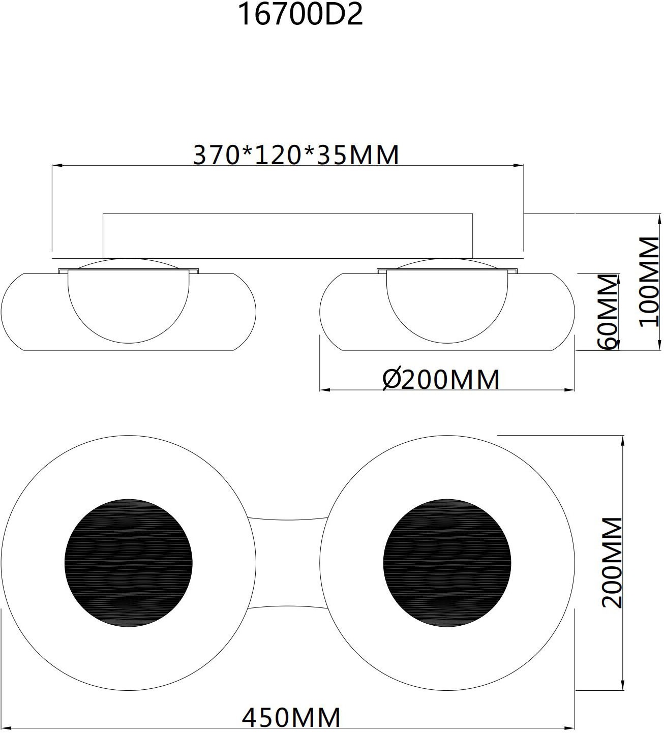 GLOBO LIGHTING Deckenleuchte »CARLENE« LED-Modul 1 Stk. LED Deckenleuchte für Wohn- & Schlafzimmer modern