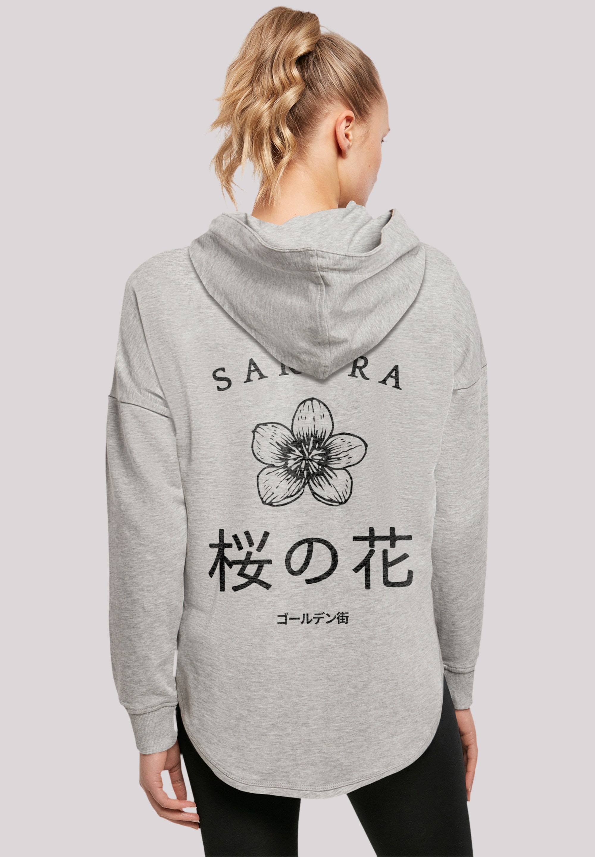 F4NT4STIC Kapuzenpullover »Kirschblüten Golden Gai«, Print