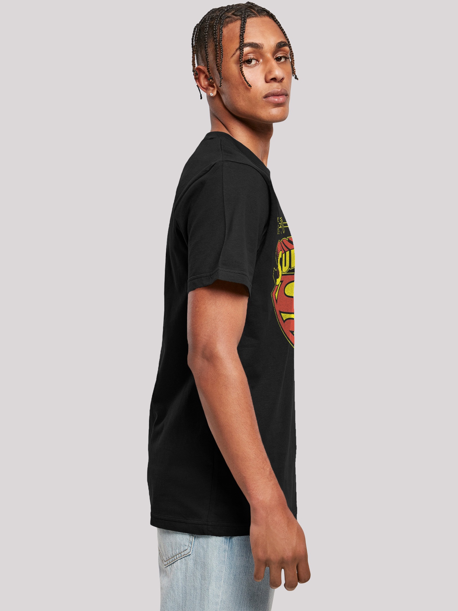 F4NT4STIC T-Shirt »DC Comics Superman Shield«, Herren,Premium Merch,Regular-Fit,Basic,Bedruckt