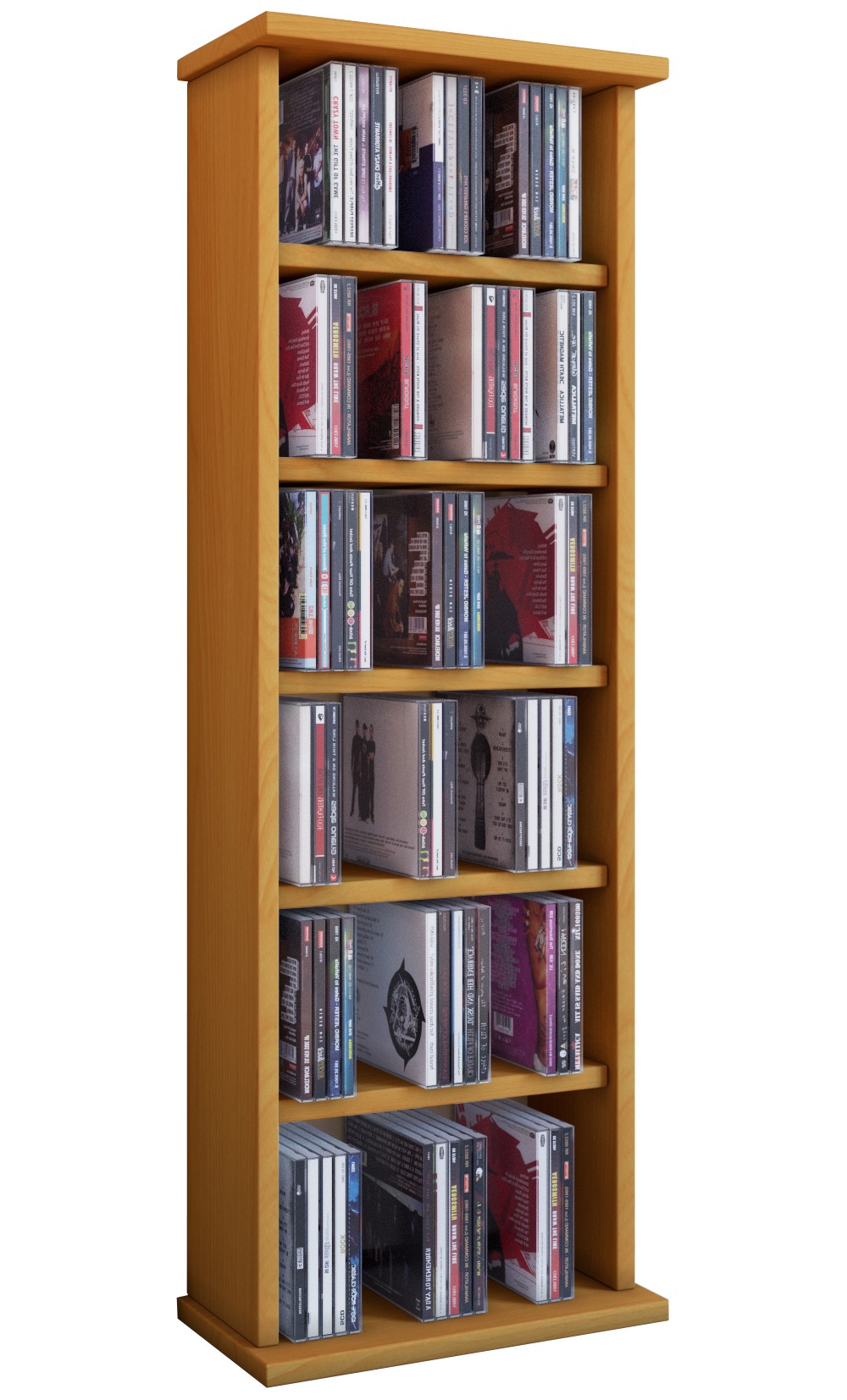 VCM Media-Regal "Holz CD DVD Stand Regal Schrank Ständer Vostan"