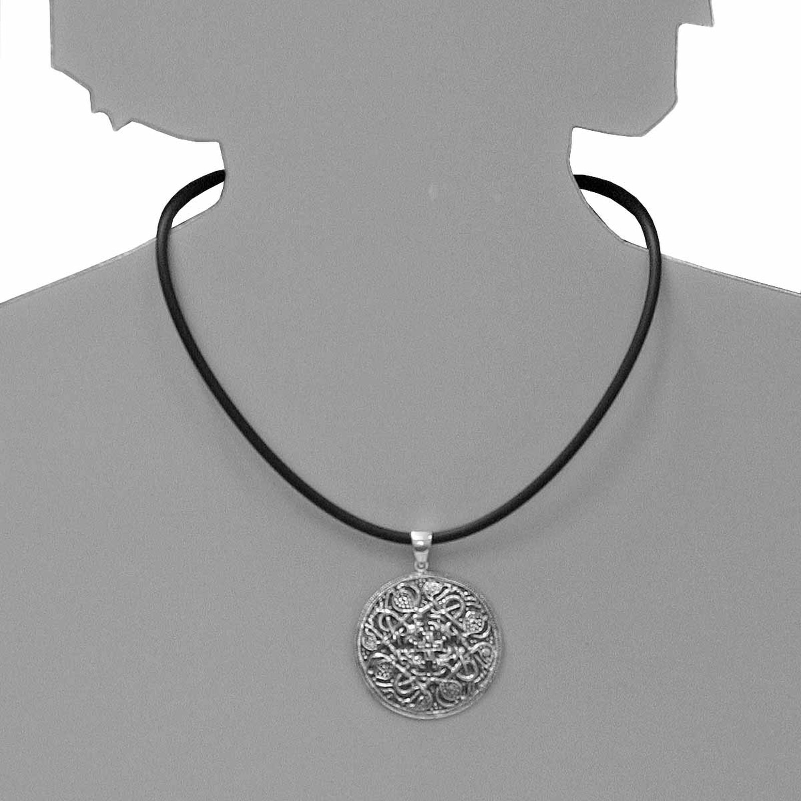 OSTSEE-SCHMUCK Kettenanhänger »Ostsee-Schmuck Anhänger Hiddensee 40 mm rund«, (1 tlg.)
