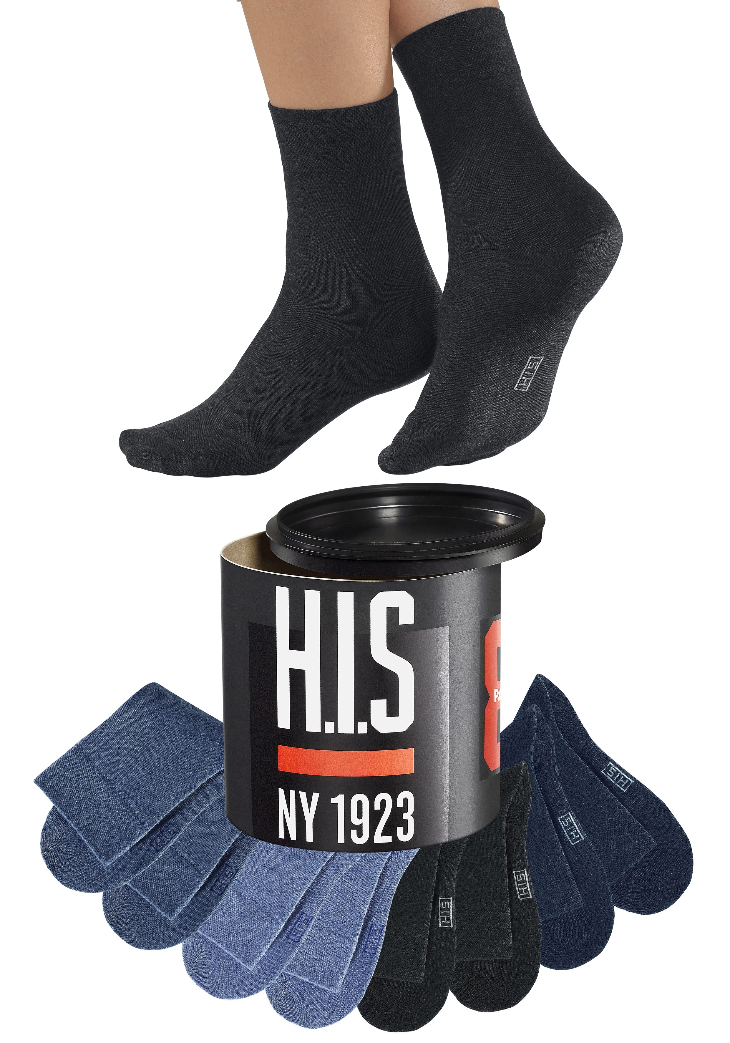 Thumbnail - H.I.S Socken, (Dose, 8 Paar), in der Geschenkdose