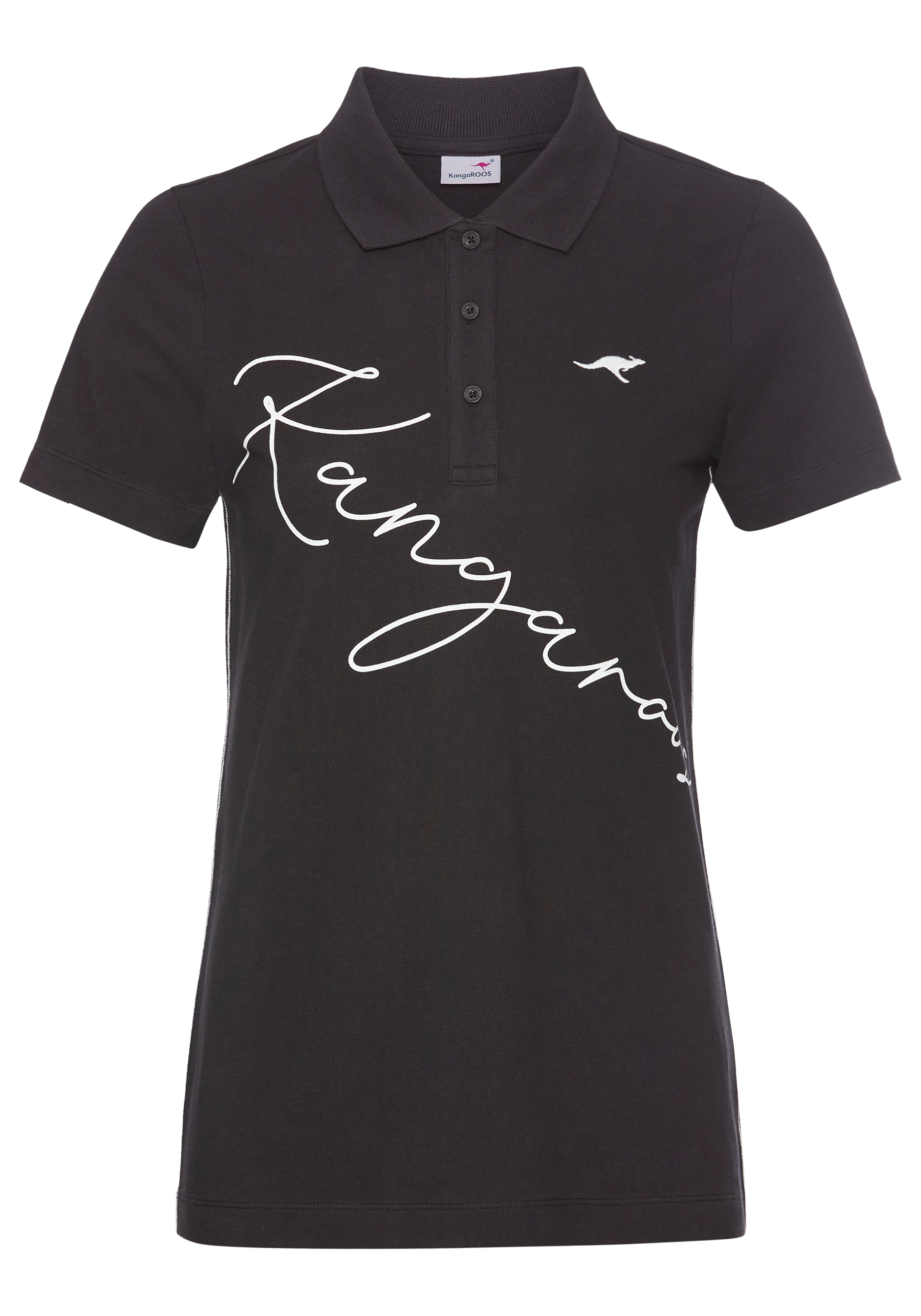 KangaROOS Poloshirt, mit großem Logoschriftzug