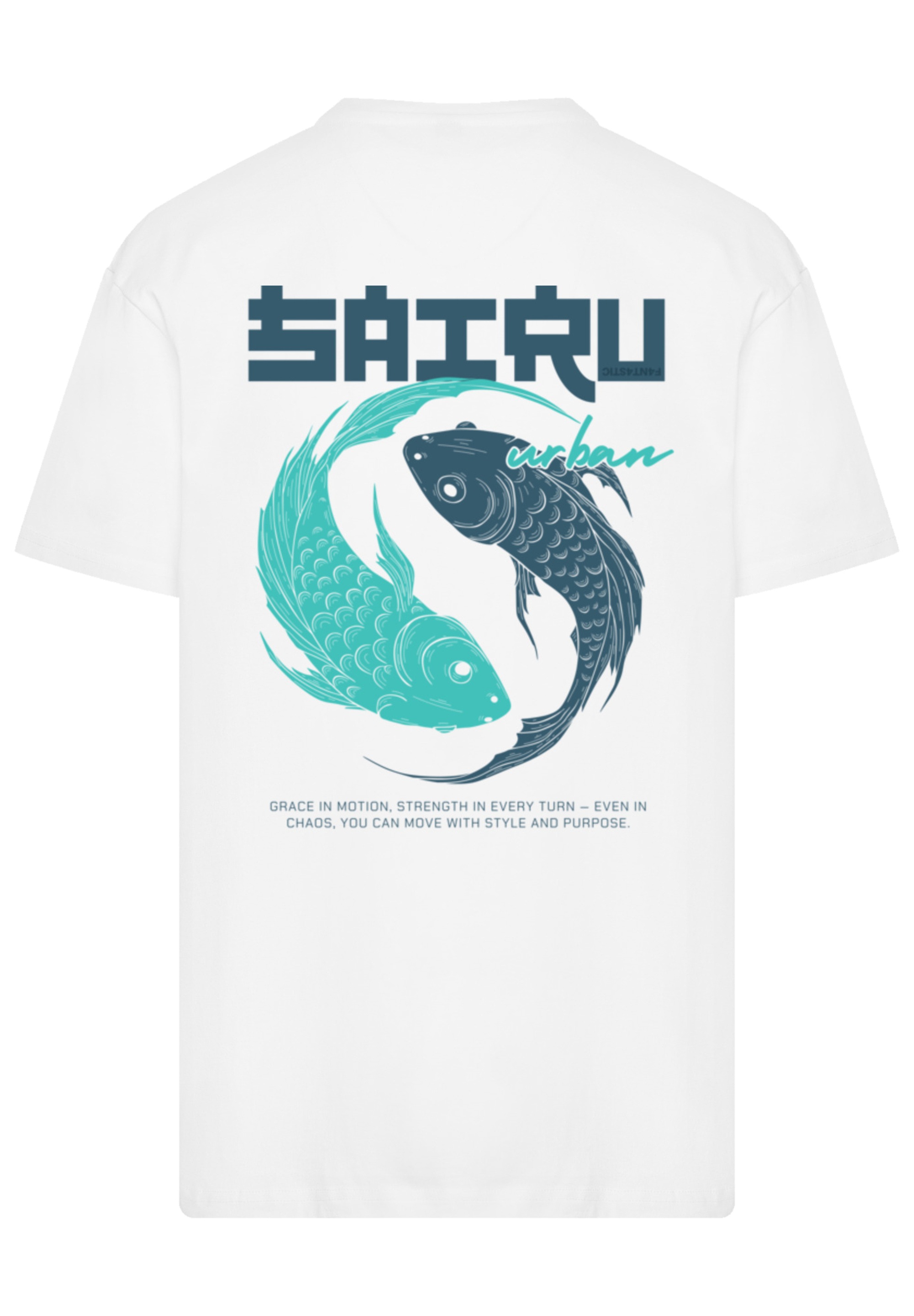 F4NT4STIC T-Shirt »Koi Fish Oversize Japan Streetstyle« Japan Streetwear Styles