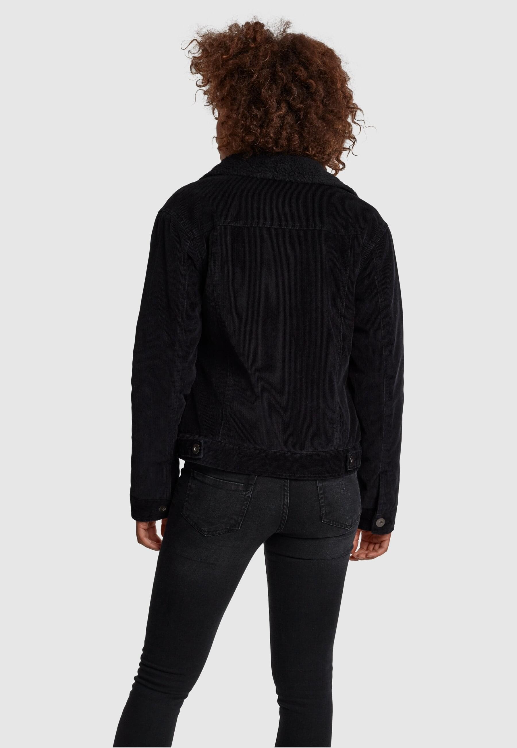 URBAN CLASSICS Winterjacke »Urban Classics Damen Ladies Sherpa Corduroy Jacket«, (1 St.), ohne Kapuze
