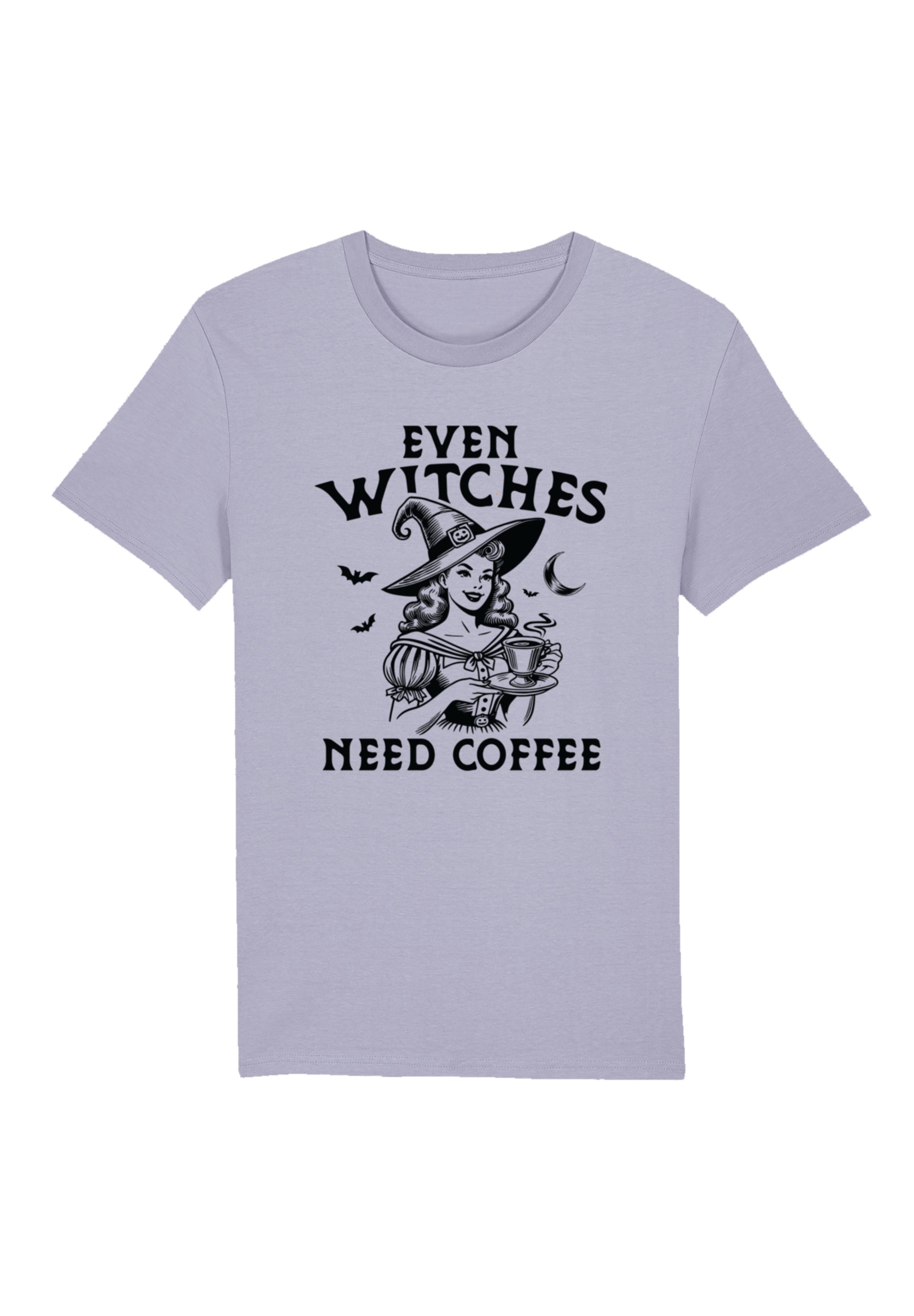 F4NT4STIC T-Shirt "Halloween Witch even witches need coffee", Premium Quali günstig online kaufen