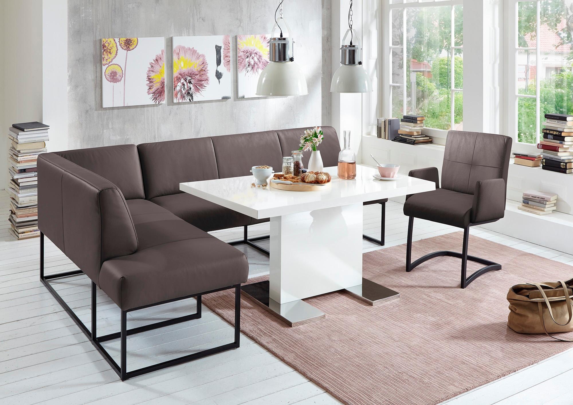 exxpo - sofa fashion Eckbank "Affogato, bequem und elegant, hochwertige Detailverarbeitung", Frei im Raum stellbar