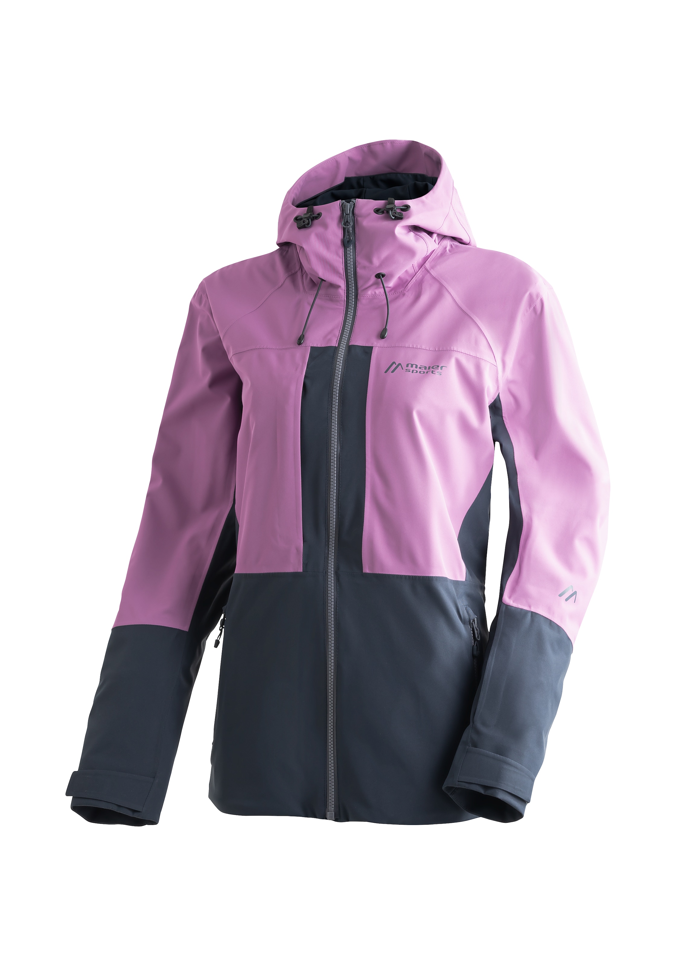 Maier Sports Funktionsjacke "Lindon W", Damen Outdoorjacke, wasserdicht, RV-Taschen, Kapuze