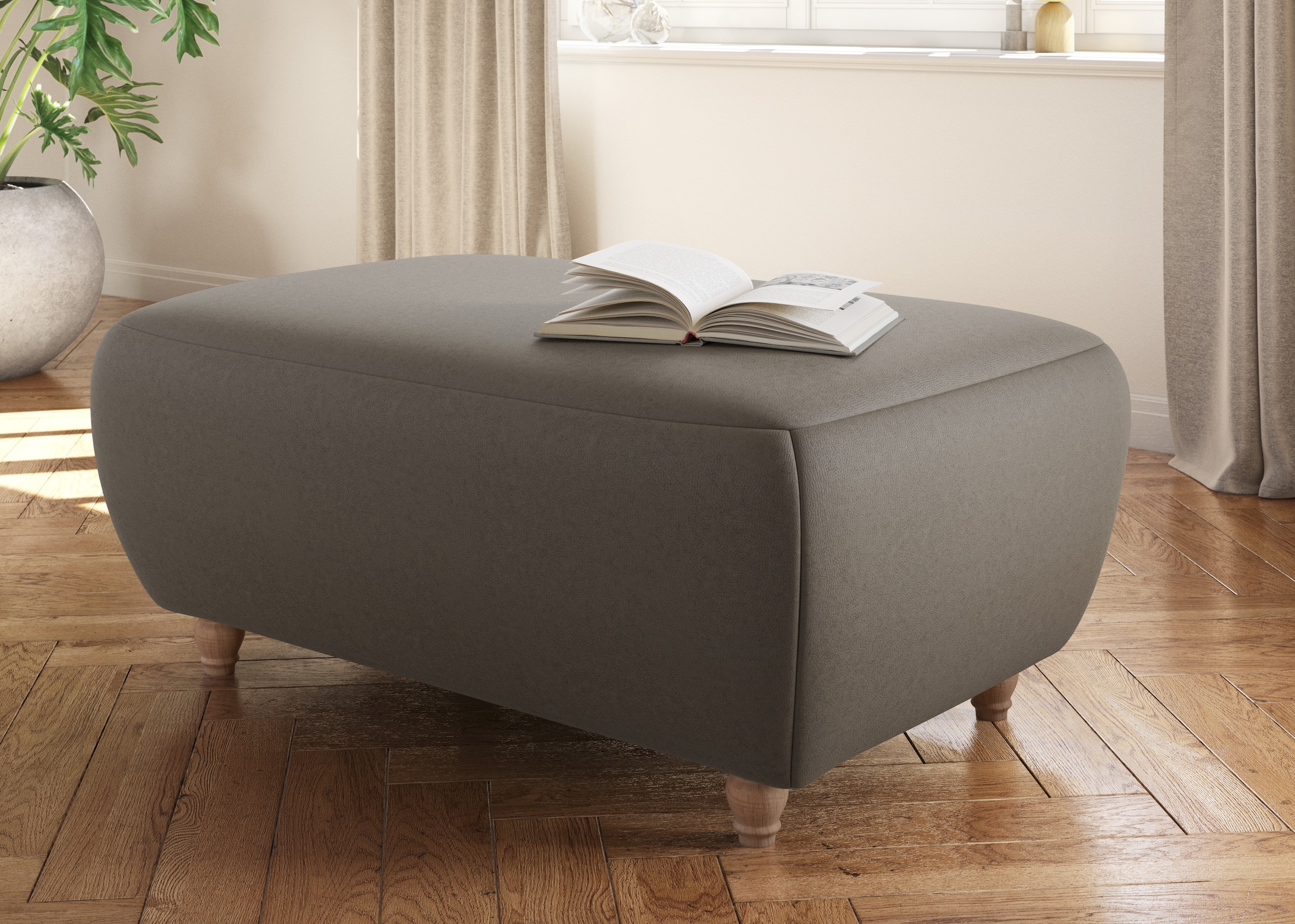 Home affaire Polsterhocker "Boston" 1 Stk. tlg. in 4 Bezugsqualitäten, auch günstig online kaufen