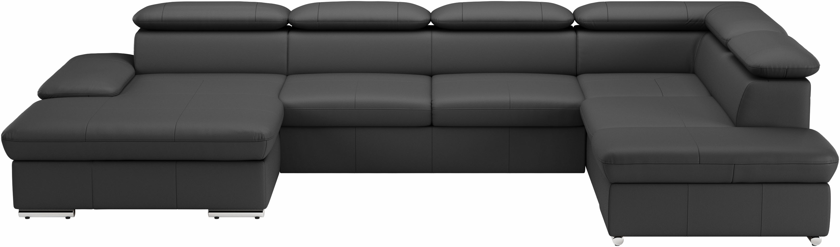 sit&more Wohnlandschaft "Valantine U-Form, B: 349 cm" mit Arm- & Kopfteilverstellung, optional mit Schlaffunktion