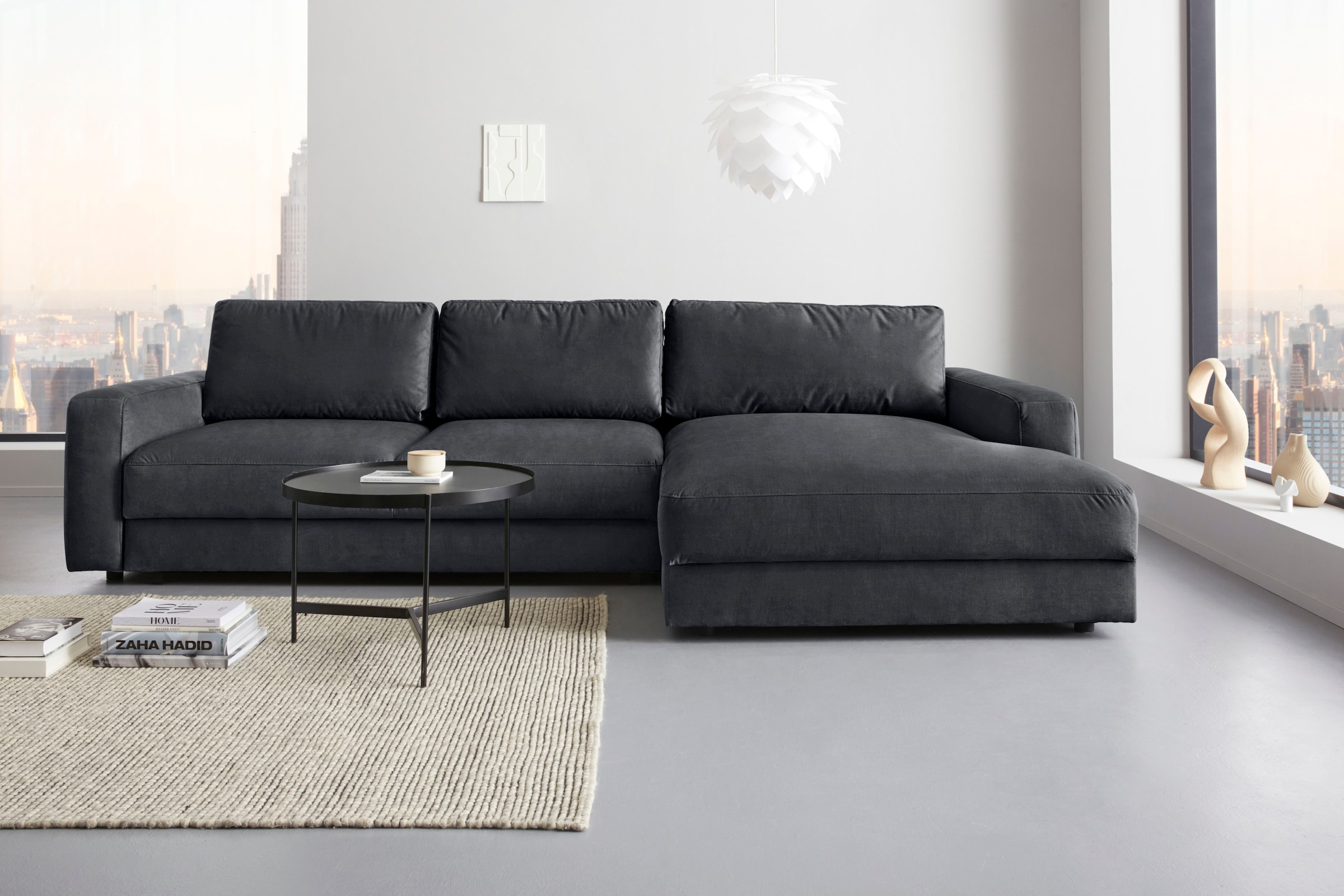 Home affaire Ecksofa "Bloomfield, elegant, viel Platz, Mega Couch, Breite 3 günstig online kaufen