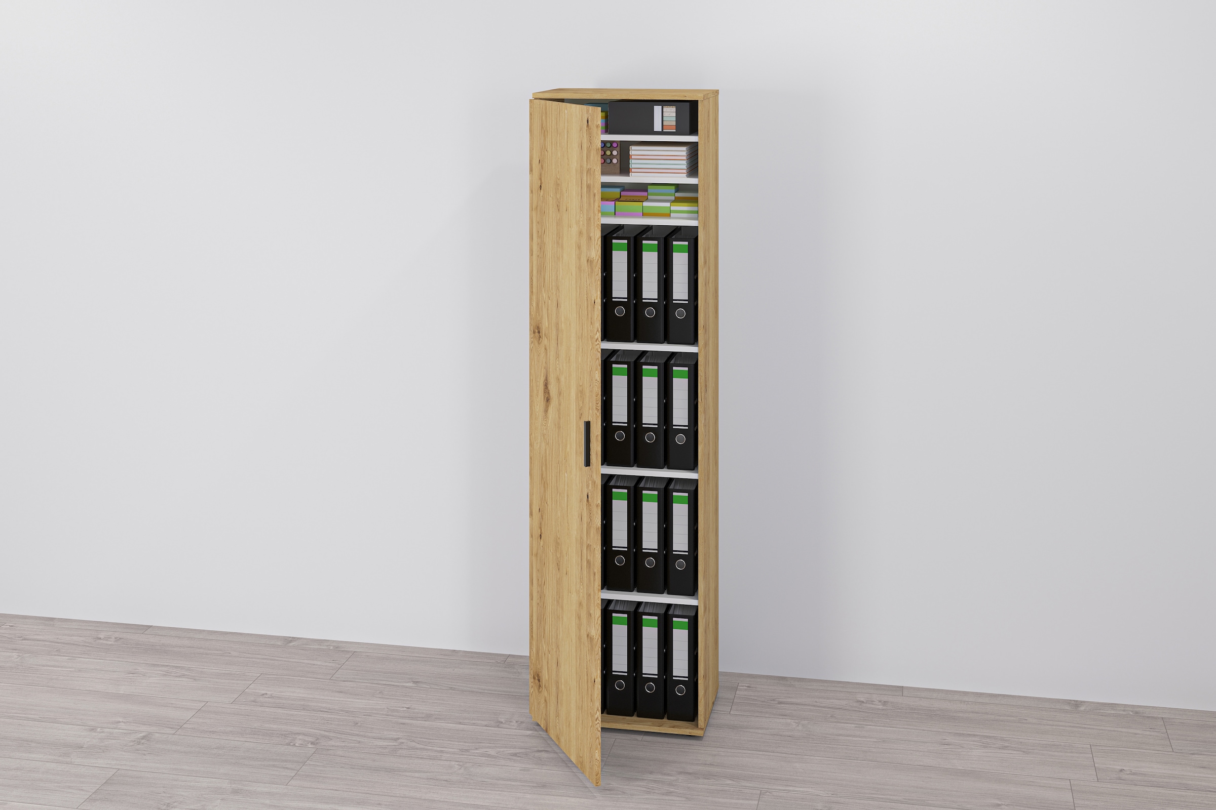 FMD Mehrzweckschrank "Inca 1" Flurschr., Aktenschr., verstellb. Böden, mit/ohne Spiegel, B: 50 cm