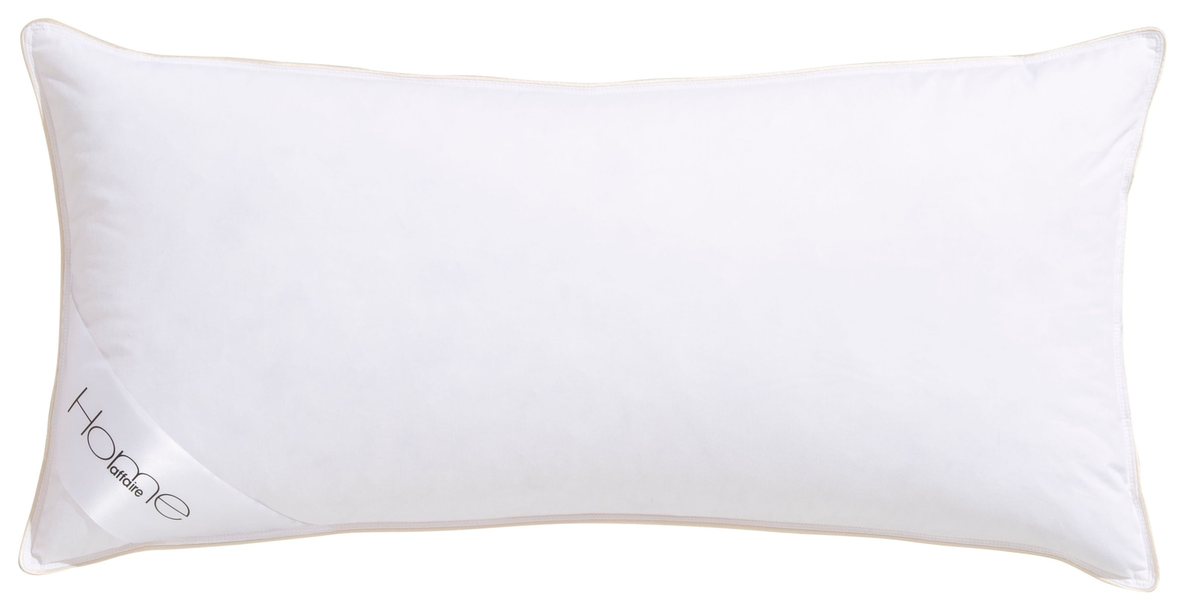 OTTO home Federkopfkissen "Litrone Kissen 40x80 & 80x80 cm" Füllung: 70% Gänsefedern & 30% Gänsedaunen Bezug: Baumwolle 1 Stk. tlg. Kissen mit DOWNPASS zertifiziert und Made in Green
