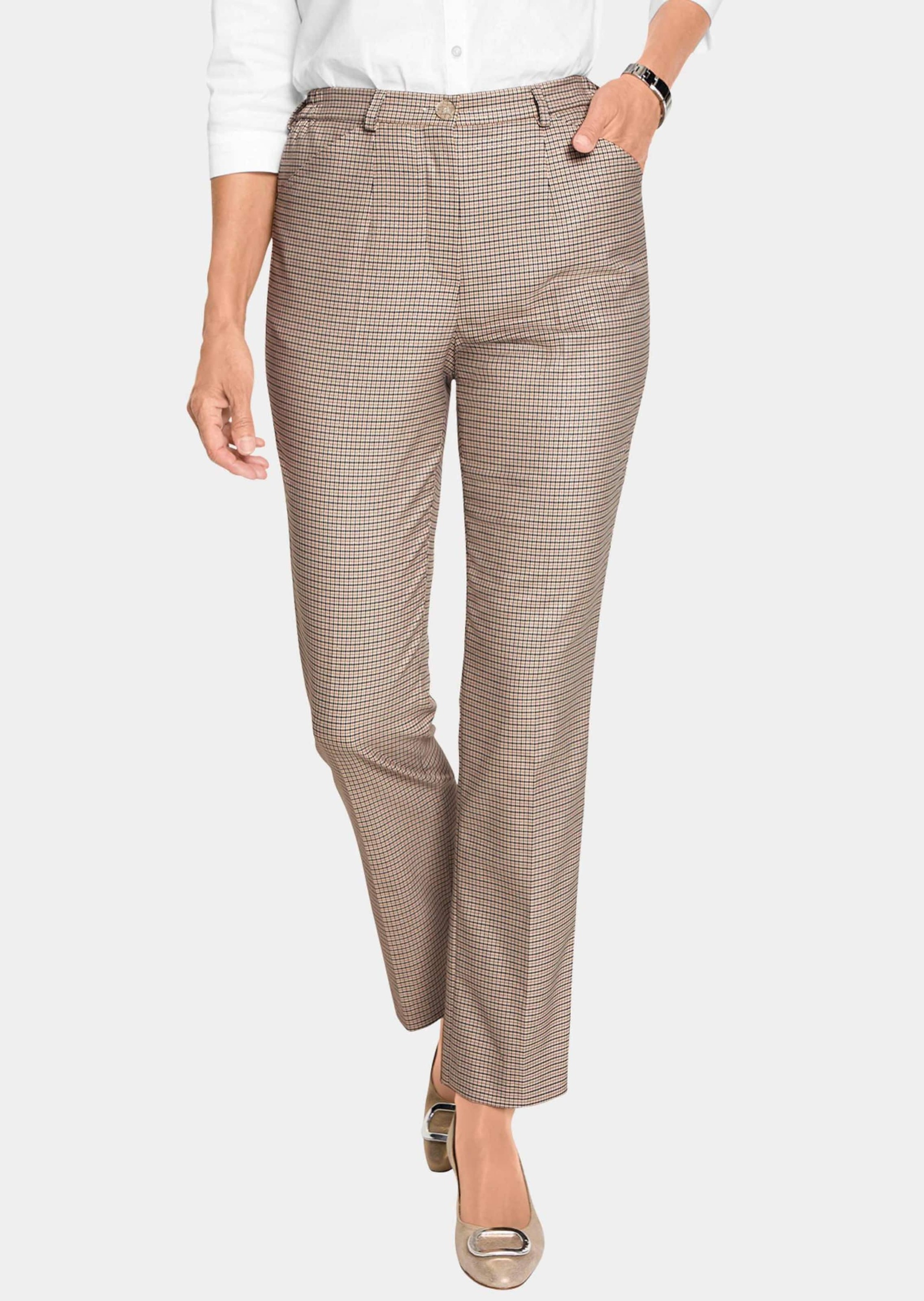 GOLDNER 2-in-1-Hose "Kurzgröße Karohose Carla" günstig online kaufen