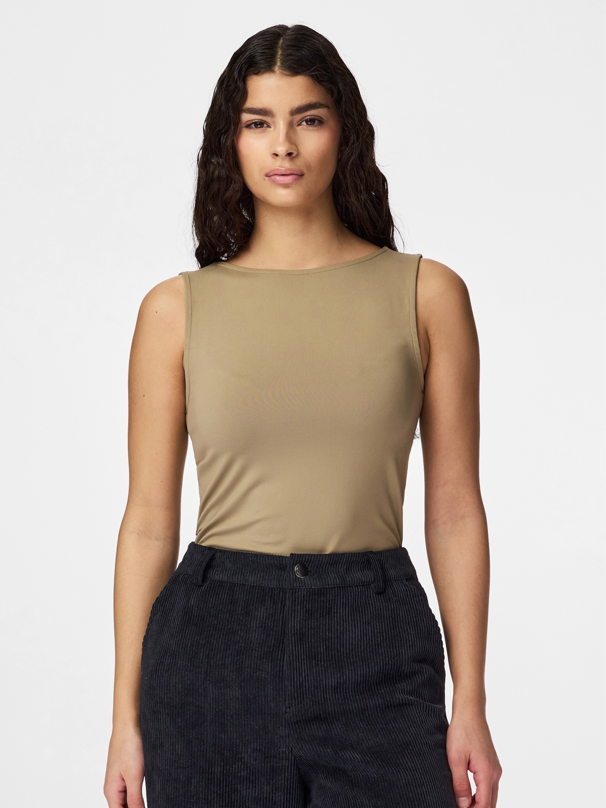 pieces Tanktop »PCLULA SL REVERSIBLE TANKTOP JRS NOOS« Materialmix