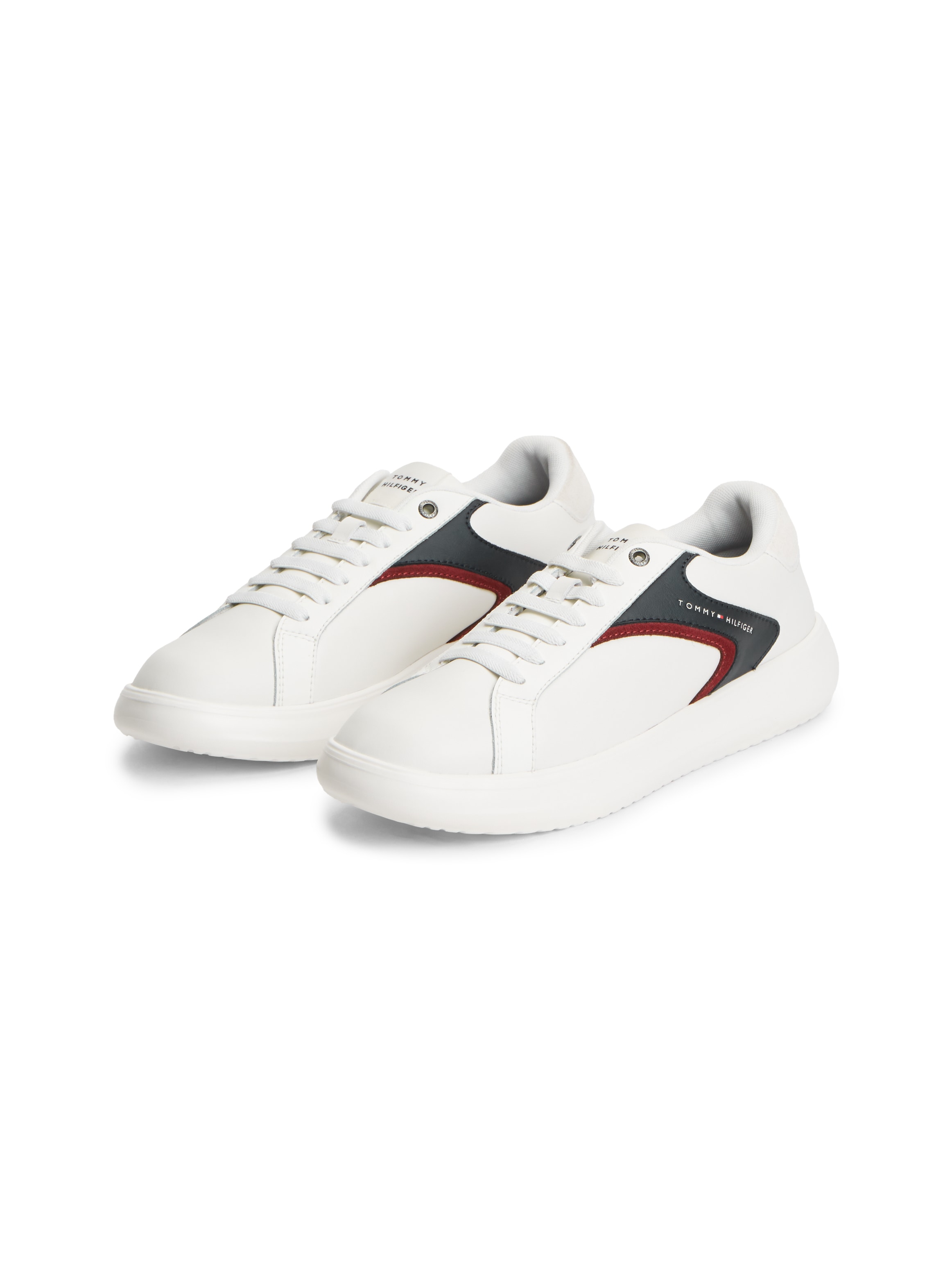 Tommy Hilfiger Sneaker "TH MODERN LIGHTCUP LEATHER" Freizeitschuh, Halbschuh, Schnürschuh mit Kontrastbesätzen