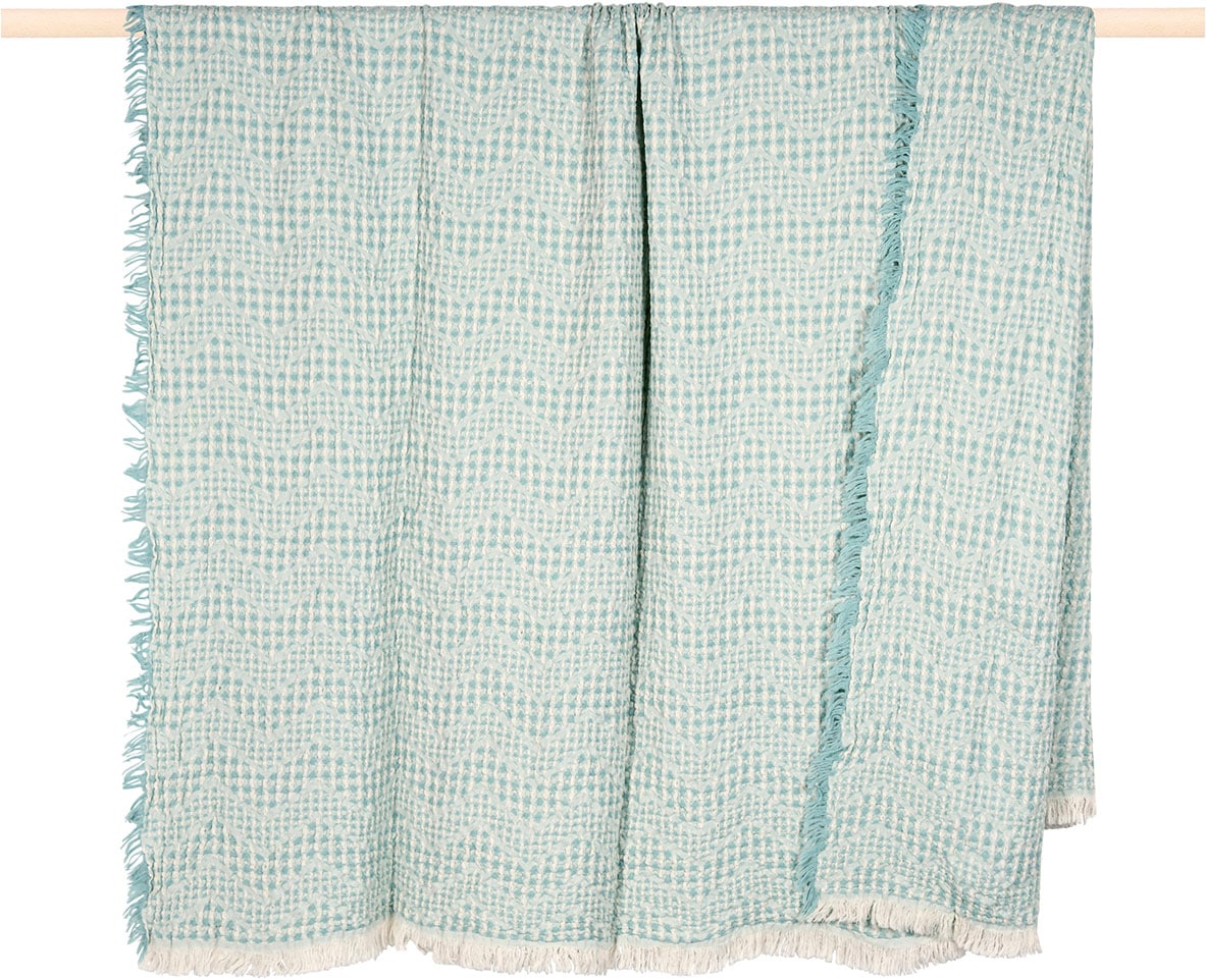 PAD Wohndecke "WAFFLE, Waffelpique-Decke" Made in Europe, Wendefunktion, Zi günstig online kaufen