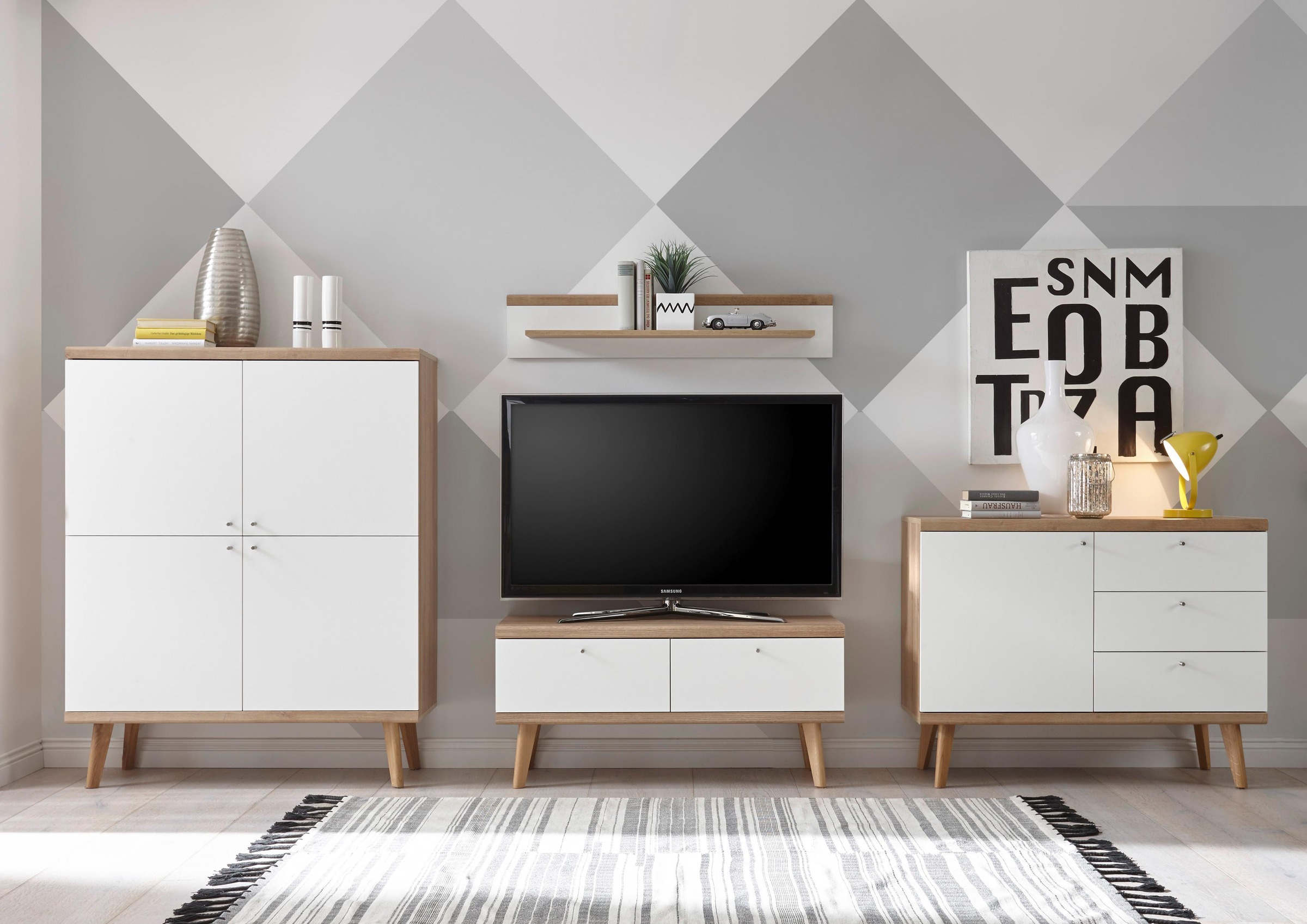 andas Wohnwand "Merle" Set, 4 Stk. tlg. günstig online kaufen
