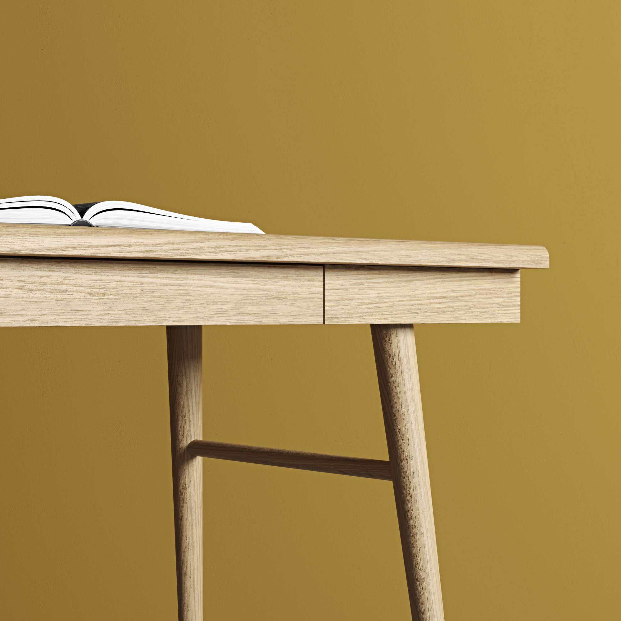 Woodman Schreibtisch »Bau«, besonderes Design, Breite 140 cm