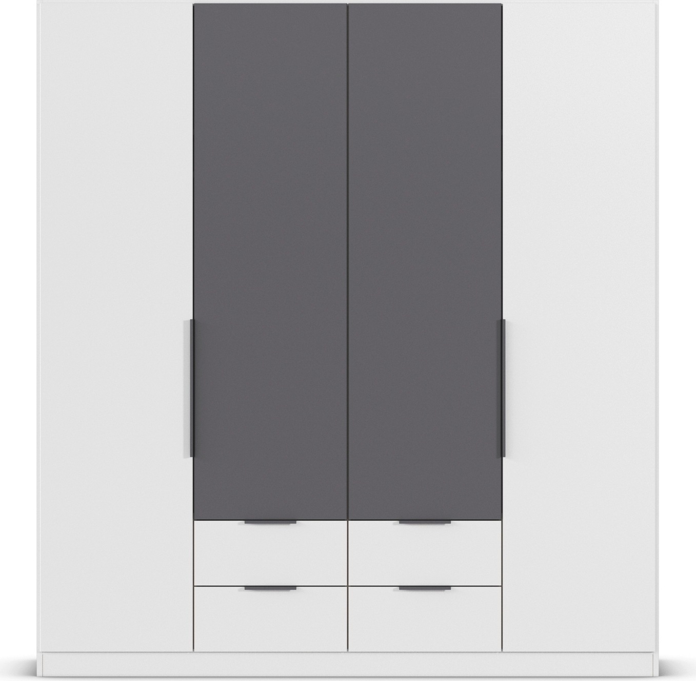 rauch Drehtürenschrank »Kleiderschrank Schrank Garderobe KREFELD optional mit Spiegel«, mit 3 Griff-Varianten, inkl. praktischen Schubladen MADE IN GERMANY