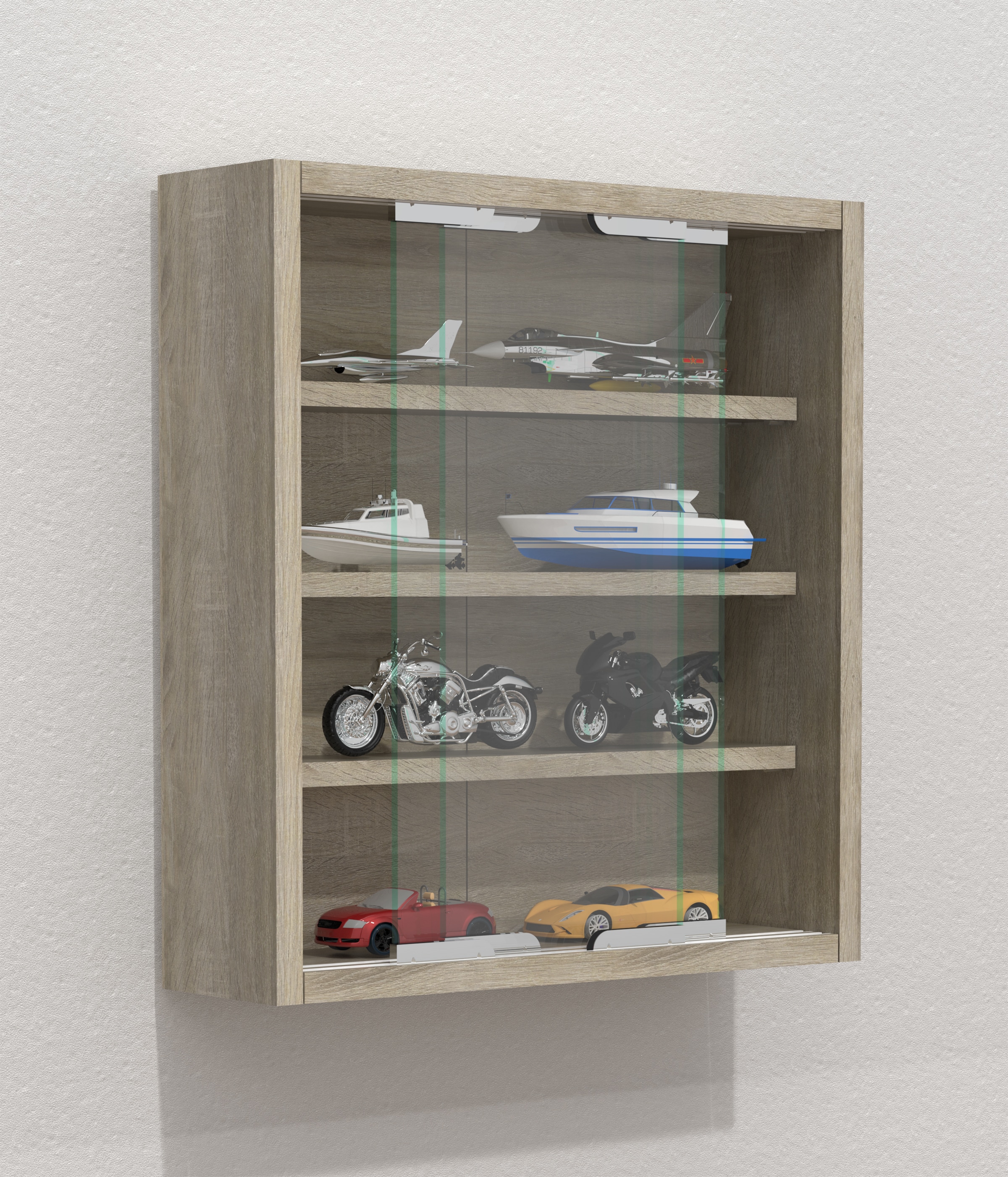 VCM Wandregal »Hängevitrine Wandvitrine Sammel Deko Agisa S«