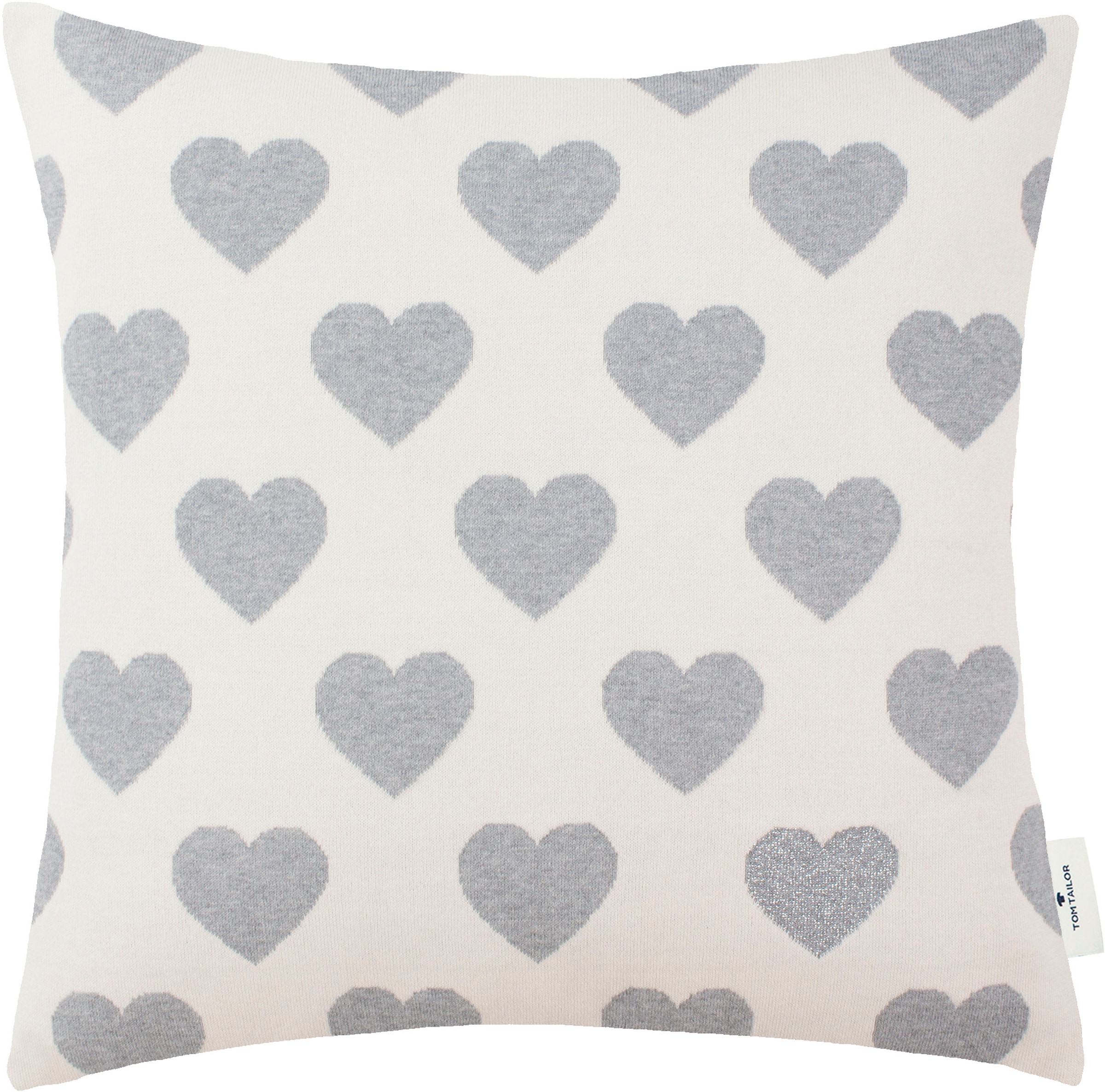 TOM TAILOR HOME Kissenbezüge "Hearts" aus weicher Baumwolle günstig online kaufen