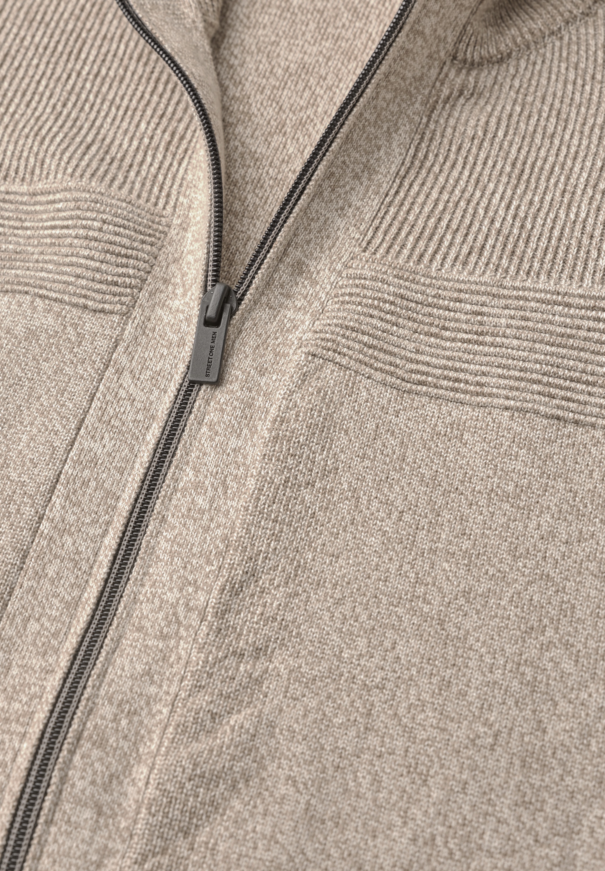 STREET ONE MEN Cardigan aus reiner Baumwolle